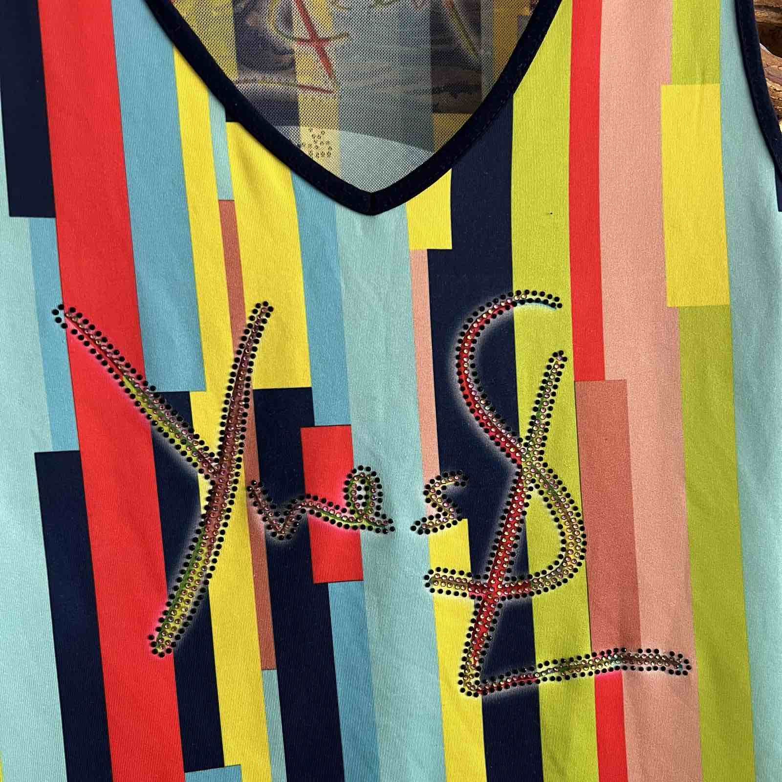 Other Yves Saint Laurent YSL bootleg 90s vtg crazy tank top Size M / US 6-8 / IT 42-44 - 3 Thumbnail