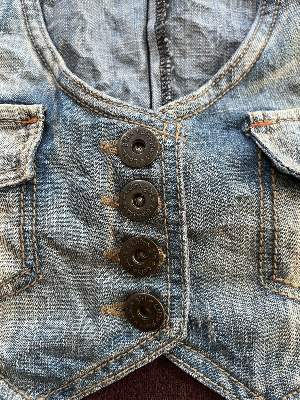 Japanese Brand Rare Lolita Vest jeans Size US S / EU 44-46 / 1 - 5 Thumbnail