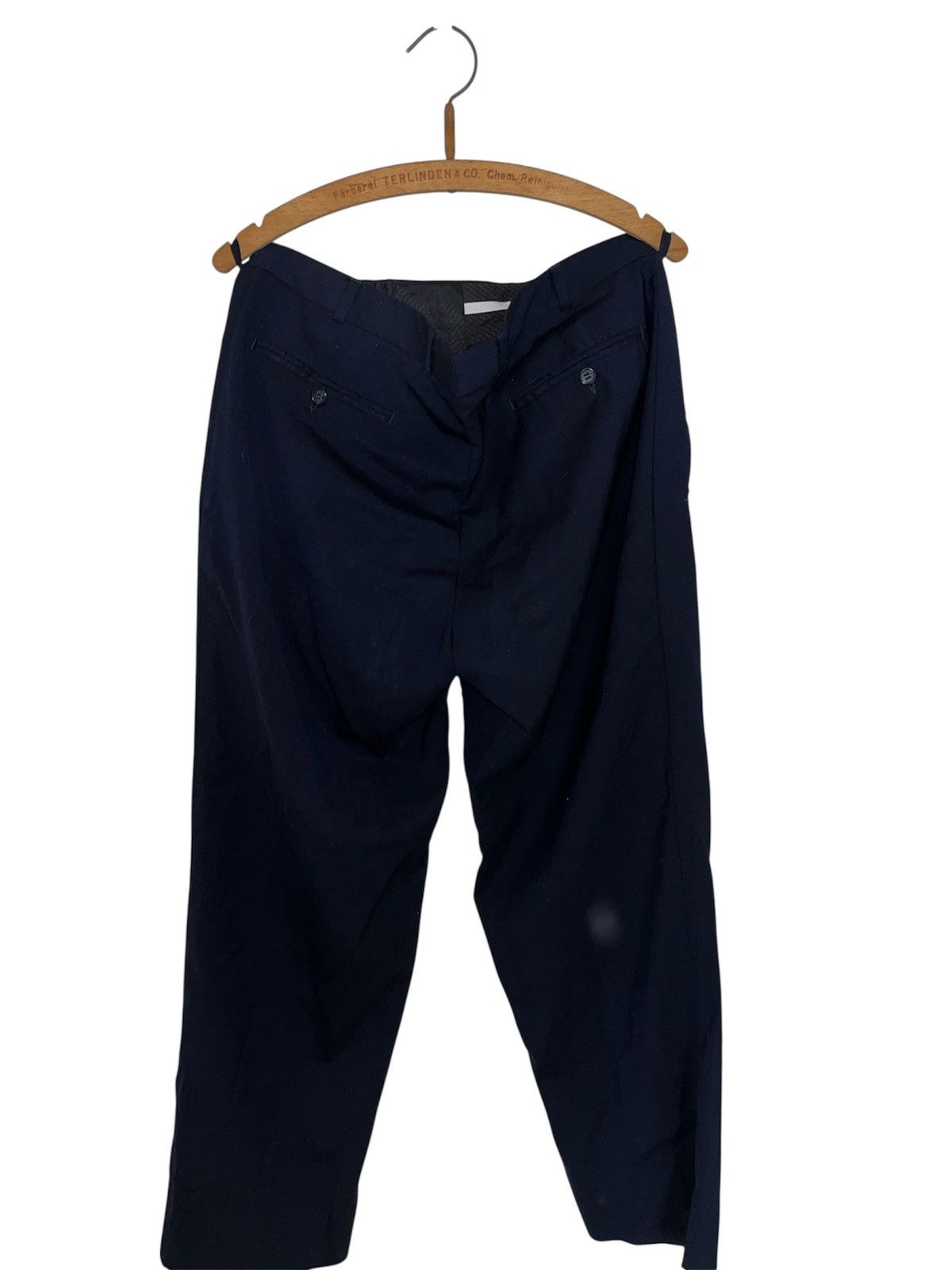 Pierre Cardin Vintage Pierre Cardin Navy Pleated Trousers Classic Menswear Size US 32 / EU 48 - 2 Thumbnail