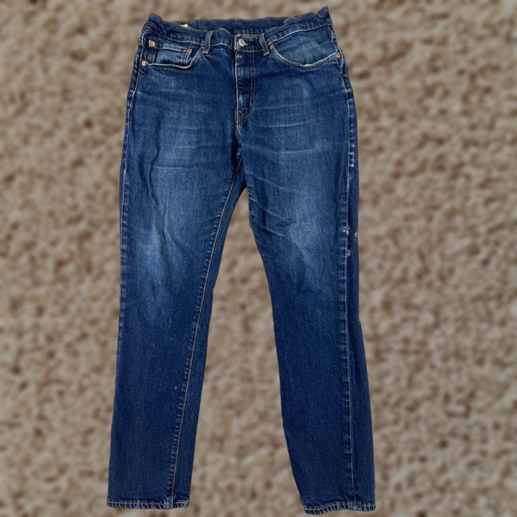 Levi's Levi's 511 Jeans Denim Blue 34 Regular Slim Straight 5-Pocket Cotton Blend Dark Vintage No Size US 34 / EU 50 - 1 Thumbnail