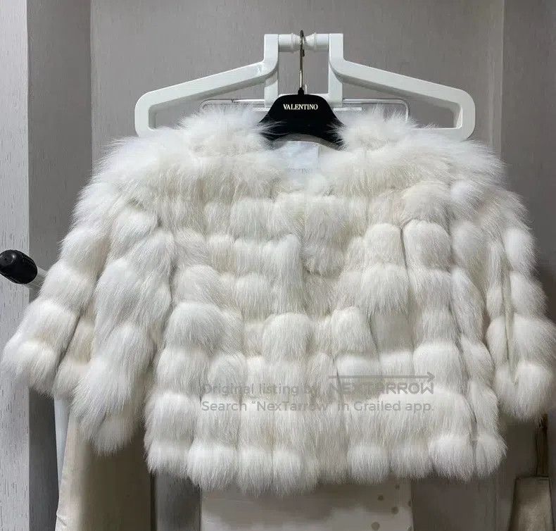 Valentino Valentino Arctic fox fur coat Size S / US 4 / IT 40 - 1 Thumbnail
