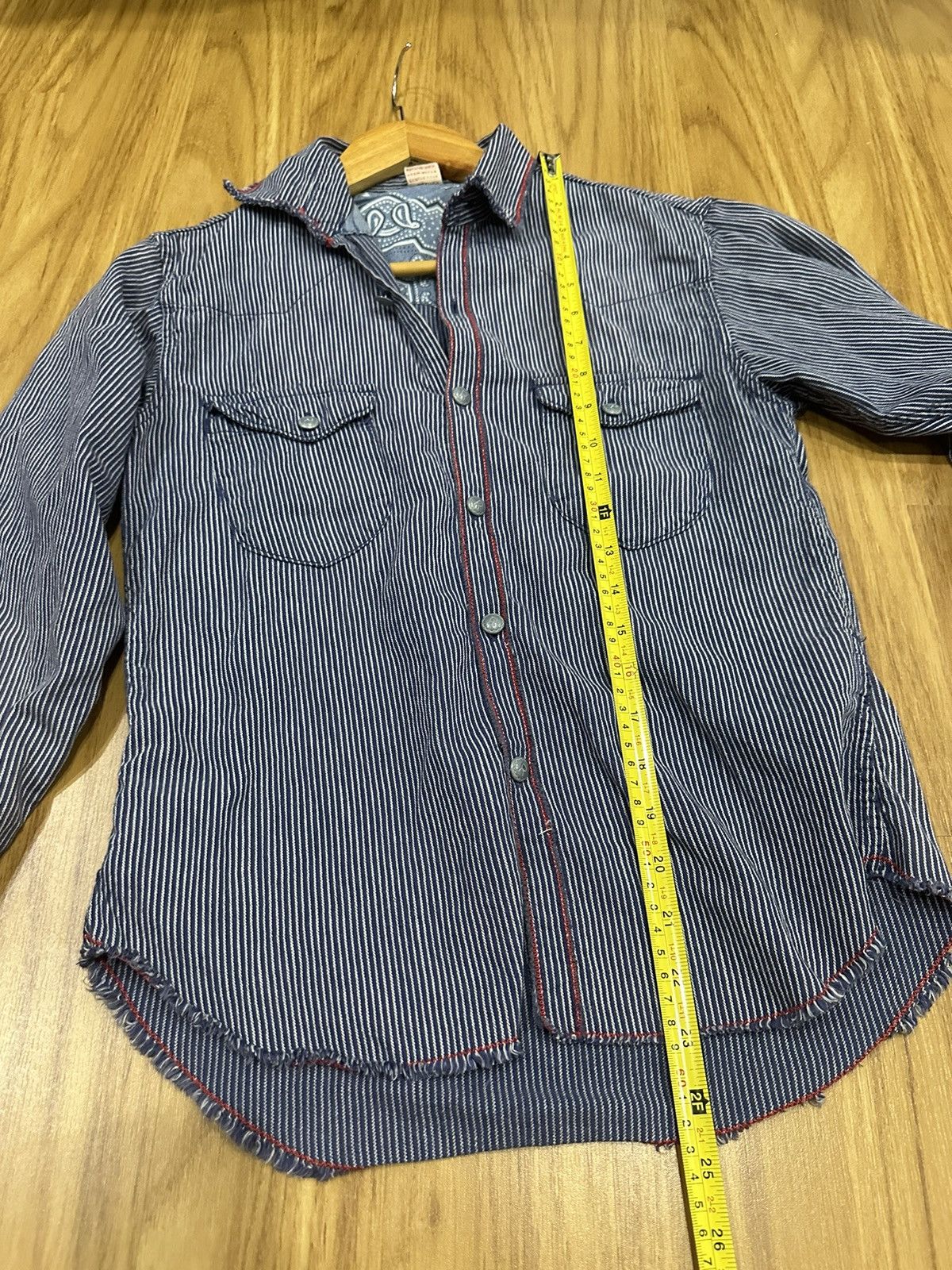 45rpm 45Rpm Metal Button Logo Hickory Stripes Shirt Fit XS Size US XS / EU 42 / 0 - 14 Thumbnail
