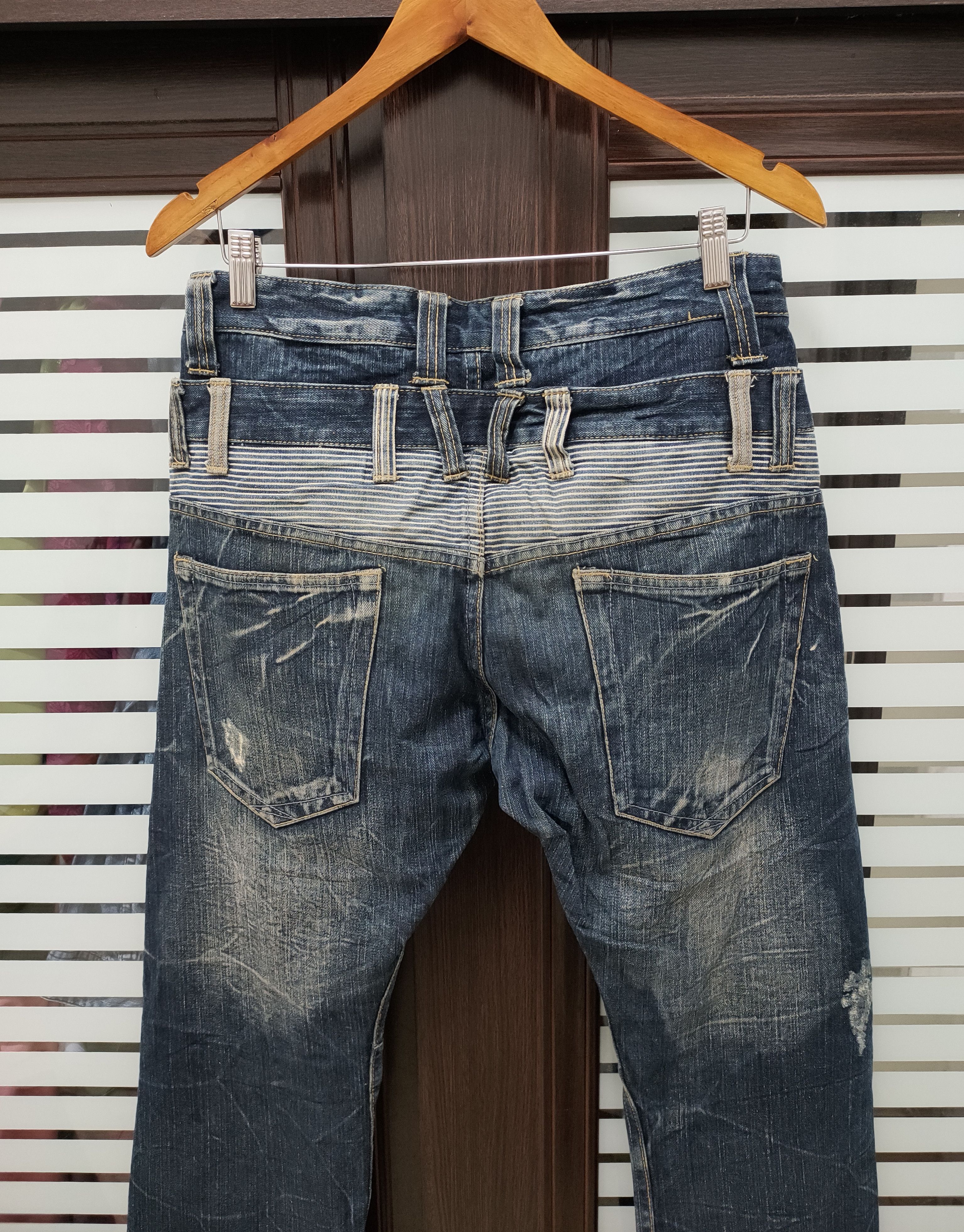 If Six Was Nine 💥Double Waist Japanese Brand Dominate @ HandCrafted Jeans💥 Size US 34 / EU 50 - 7 Thumbnail