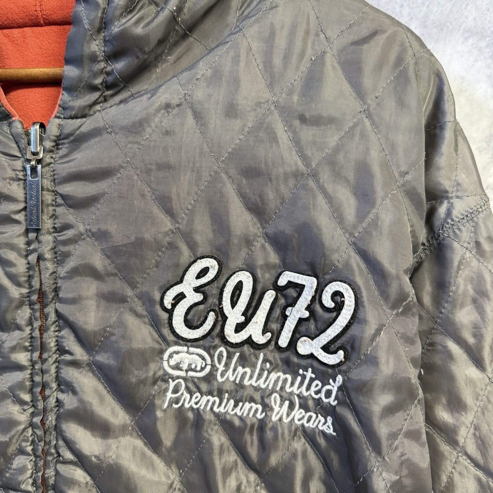 Ecko Unltd. Vintage Ecko Unltd Hoodie Mens 2XL 31x30 Satin Reversible Sw Size US XXL / EU 58 / 5 - 11 Thumbnail
