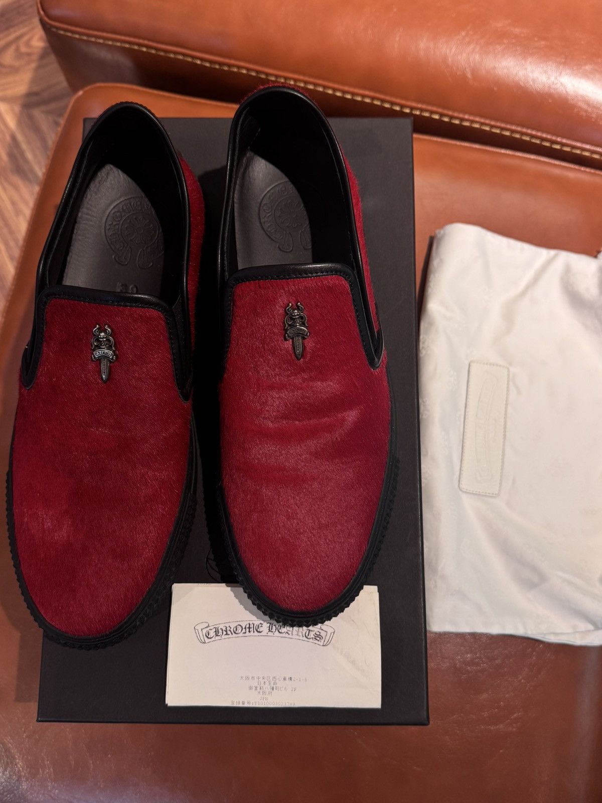 Chrome Hearts Brand New Chrome Hearts Dagger Slip Ons Size US 7.5 / EU 40-41 - 1 Thumbnail