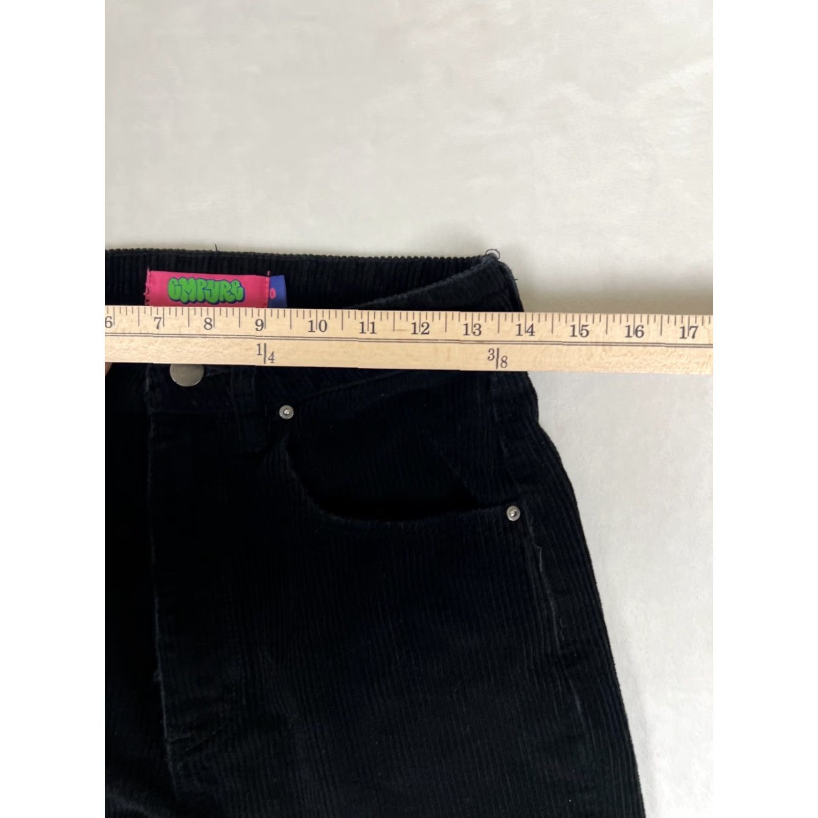 Empyre Empyre Corduroy Pants Women 0 Black Straight Leg Pockets Vintage No N/A Size 25" / US 0 / IT 36 - 6 Thumbnail