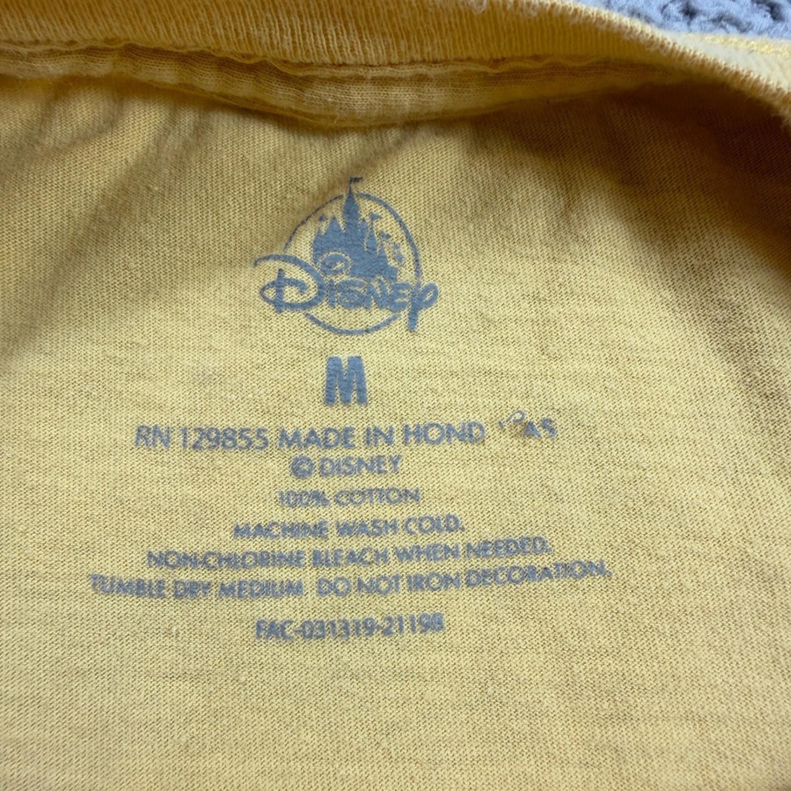 Disney Walt Disney World Retro Logo T Shirt Adult M Yellow Rainbow Size US M / EU 48-50 / 2 - 4 Thumbnail
