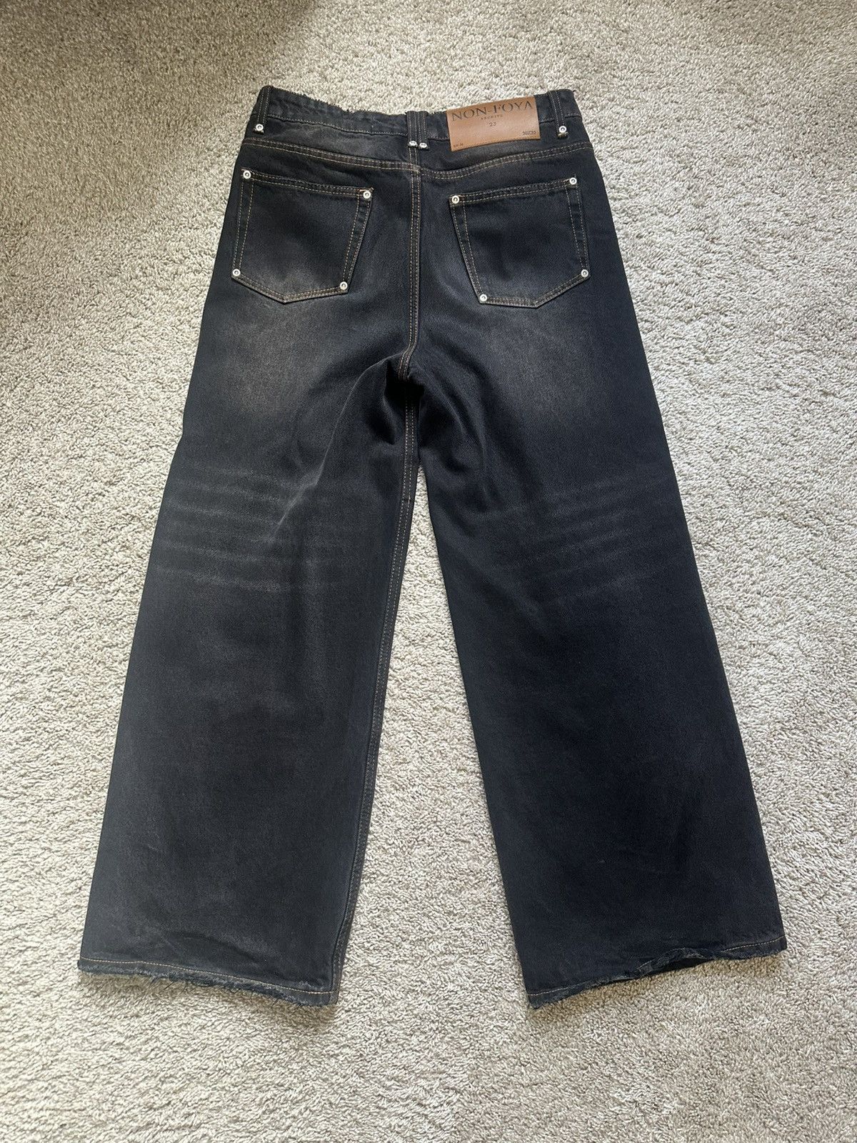 Other NON-FOYA Signature 15 oz. Black Baggy Denim Size US 30 / EU 46 - 3 Thumbnail