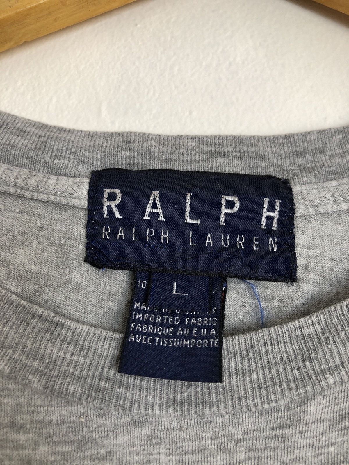 Vintage Vintage Ralph Lauren Pocket T-Shirt Cowboy Size US L / EU 52-54 / 3 - 4 Thumbnail