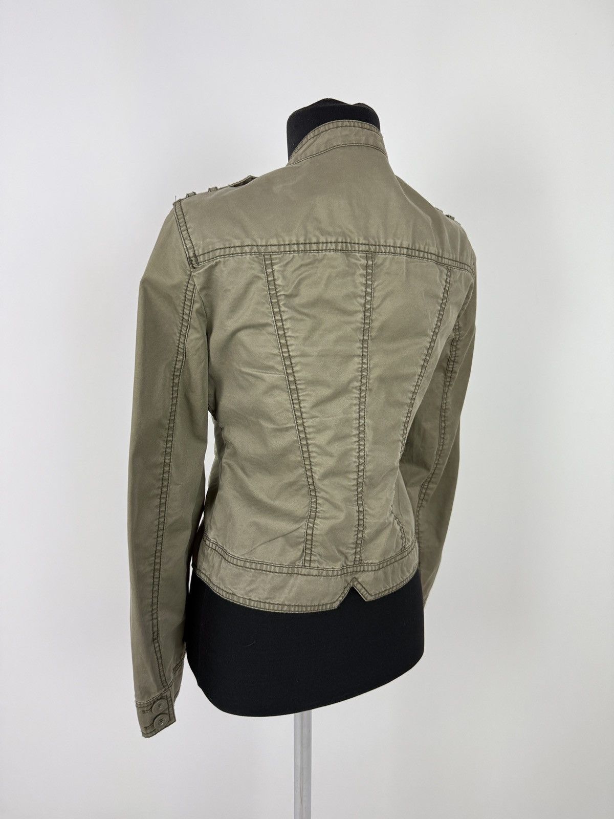 Esprit Y2K Vintage Esprit Fitted Olive Green Military Jacket S Size S / US 4 / IT 40 - 2 Thumbnail