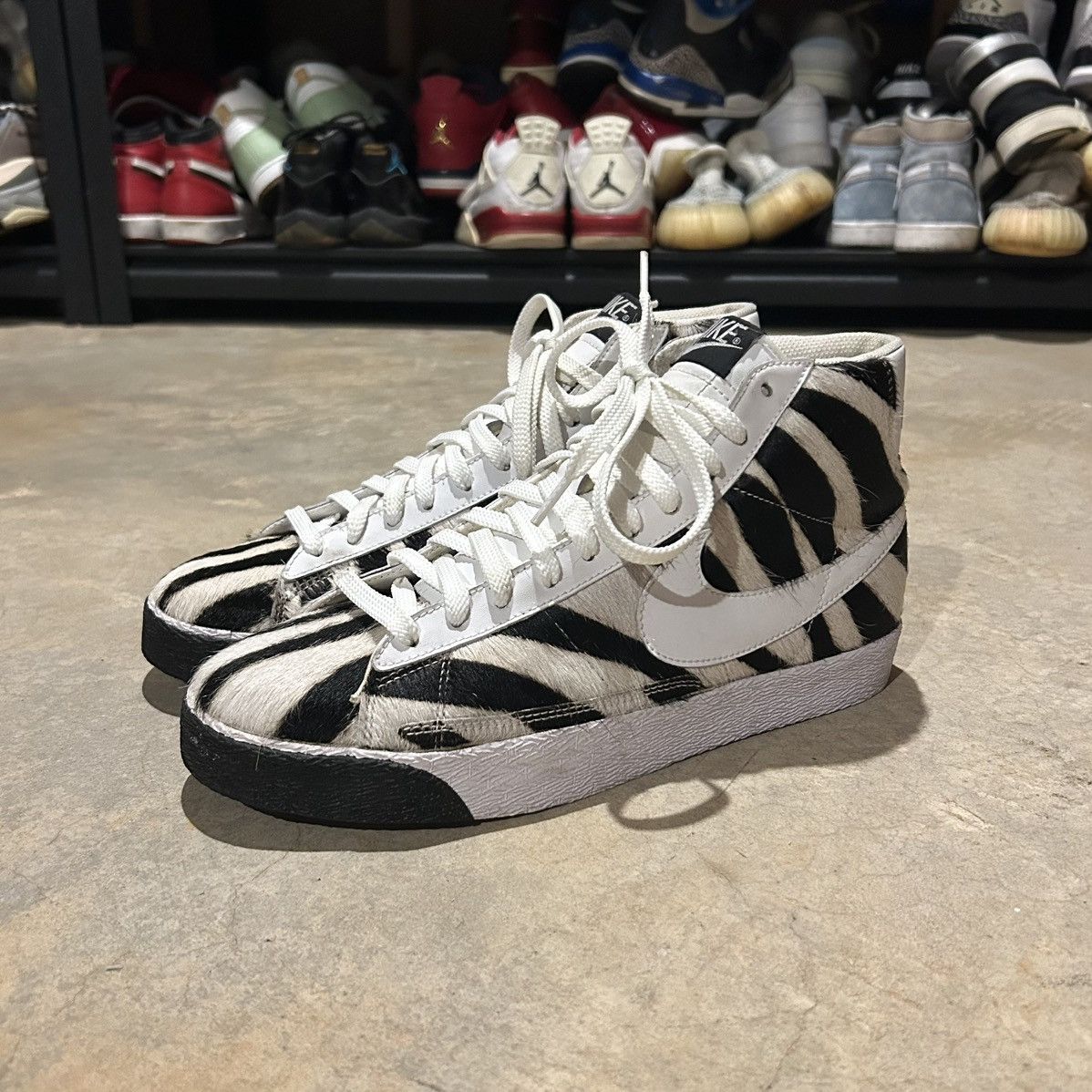 Nike Nike SB Blazer Mid Premium Zebra Pony Hair 2007 US 10.5 Size US 10.5 / EU 43-44 - 2 Thumbnail