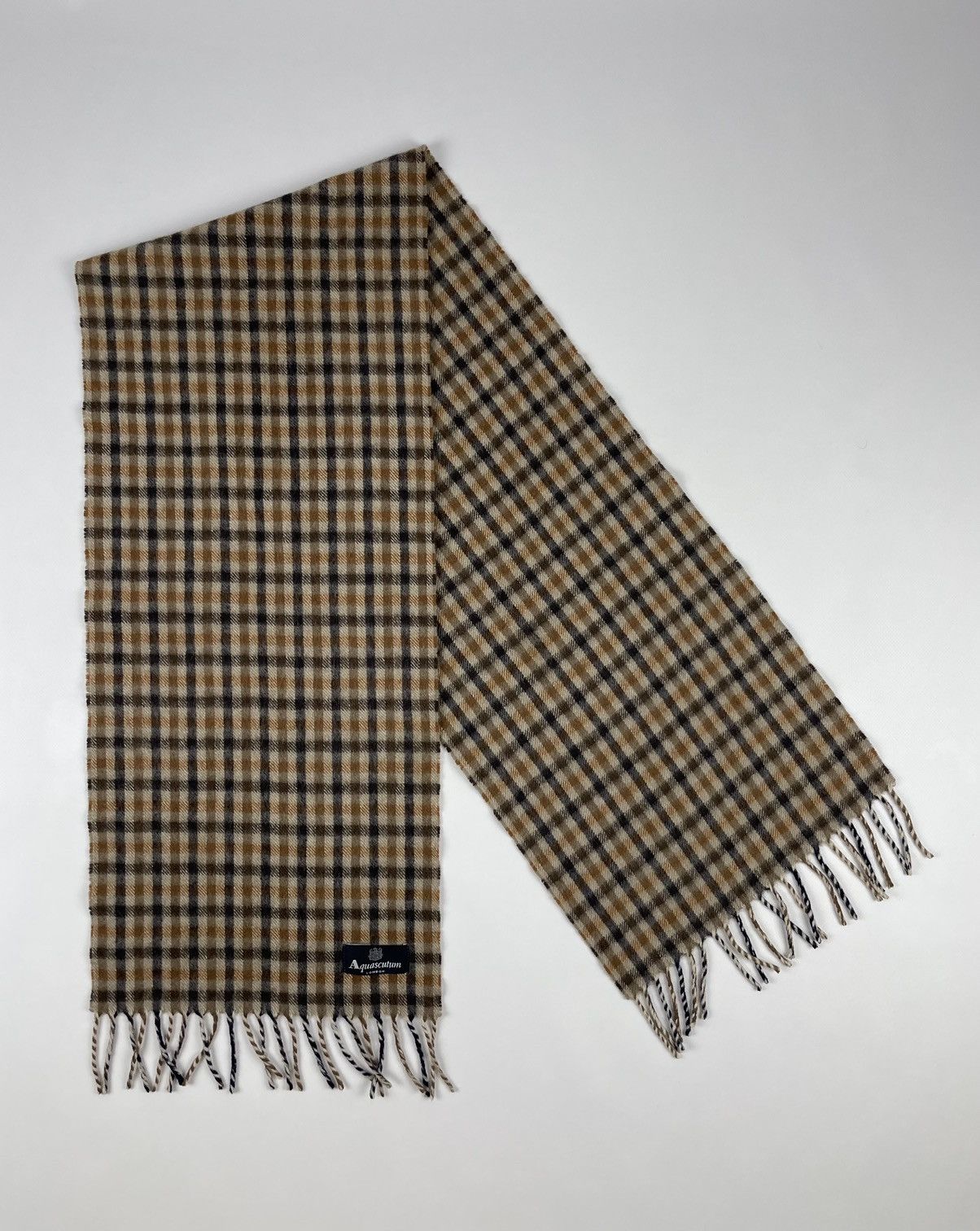 Aquascutum Aquascutum Vintage Cashmere Scarf Size ONE SIZE - 1 Thumbnail