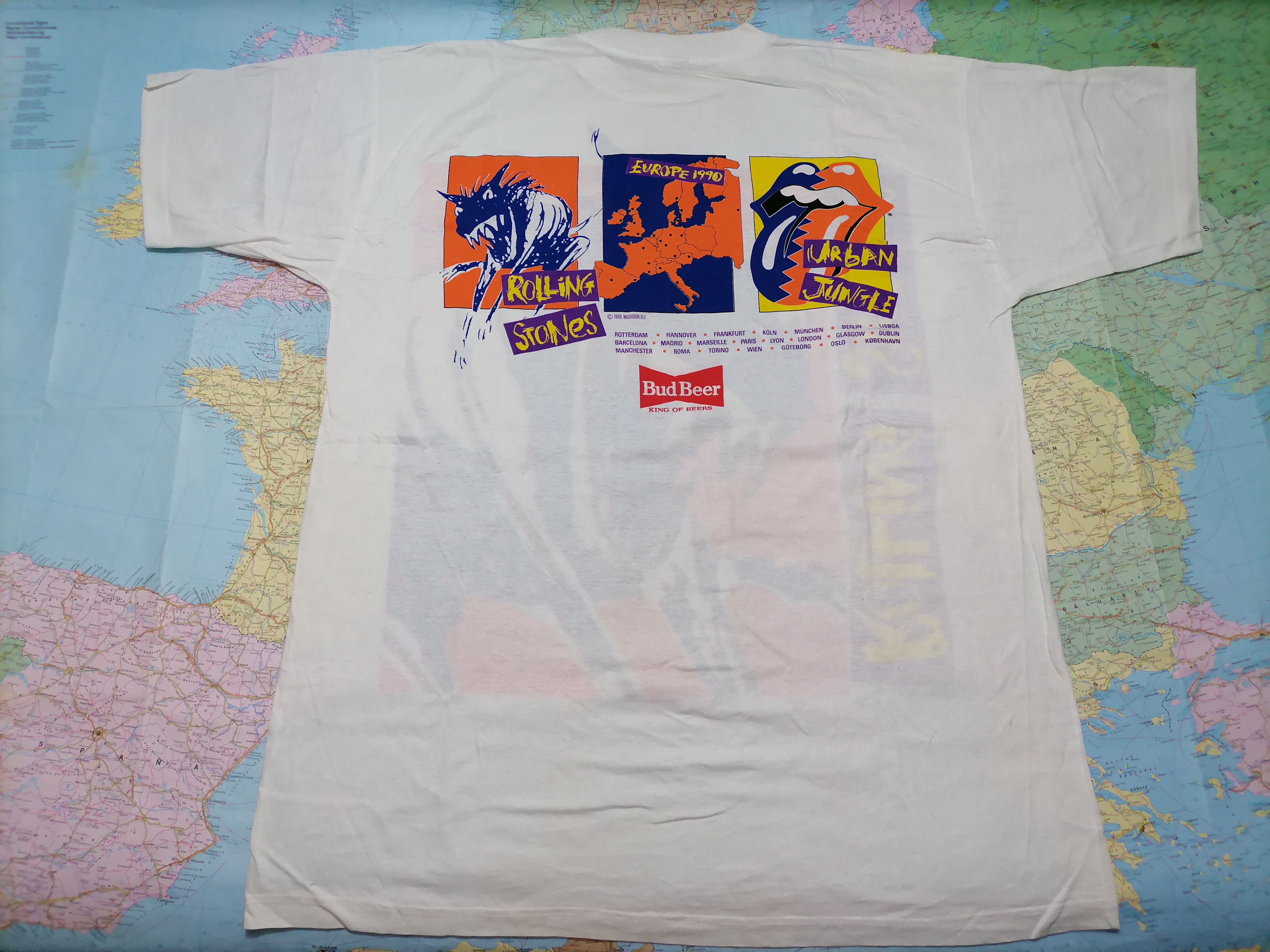 Brockum Vintage Tee Rolling Stones Europe tour 90 Size US XL / EU 56 / 4 - 7 Thumbnail