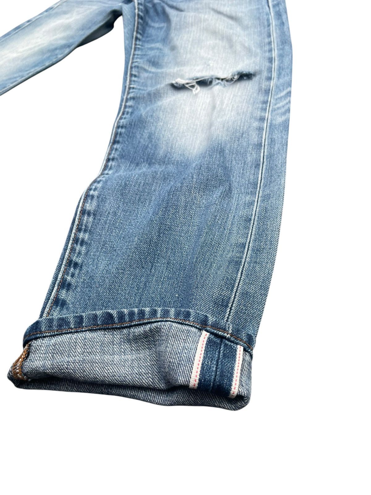 Gap GAP 1969 Distresed Selvedge Jeans Size 30" / US 8 / IT 44 - 3 Thumbnail