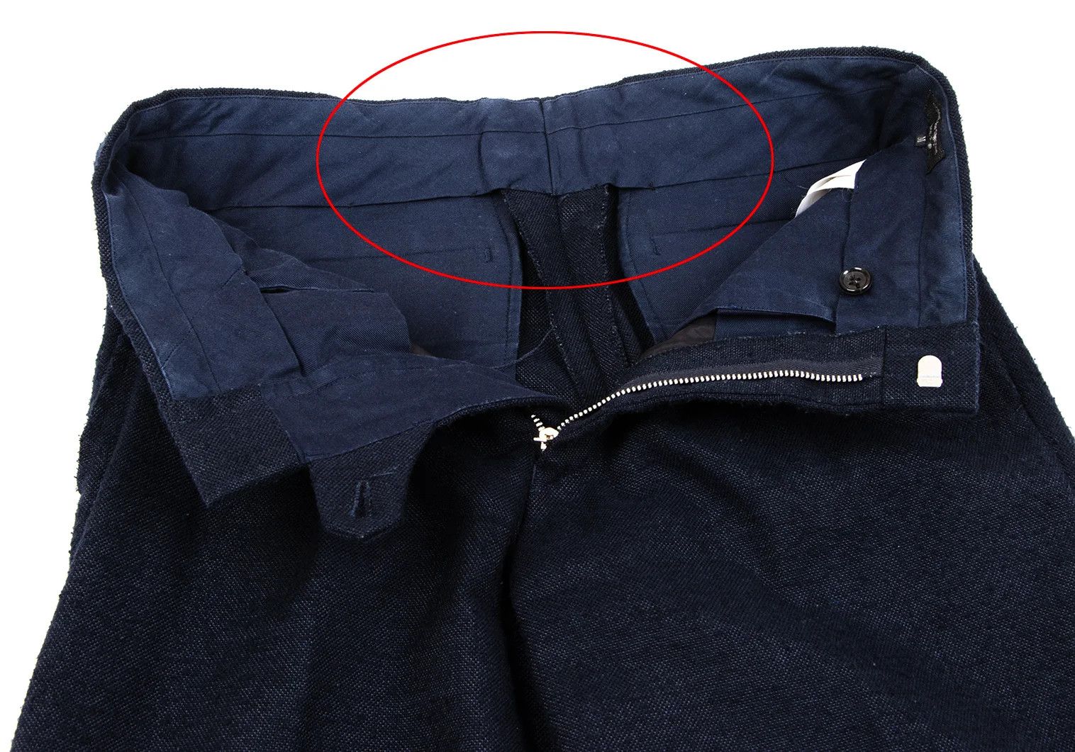 Comme des Garcons Homme Plus Poly Pillowing Tuck Pants in Navy Blue Size M Size US 34 / EU 50 - 5 Thumbnail