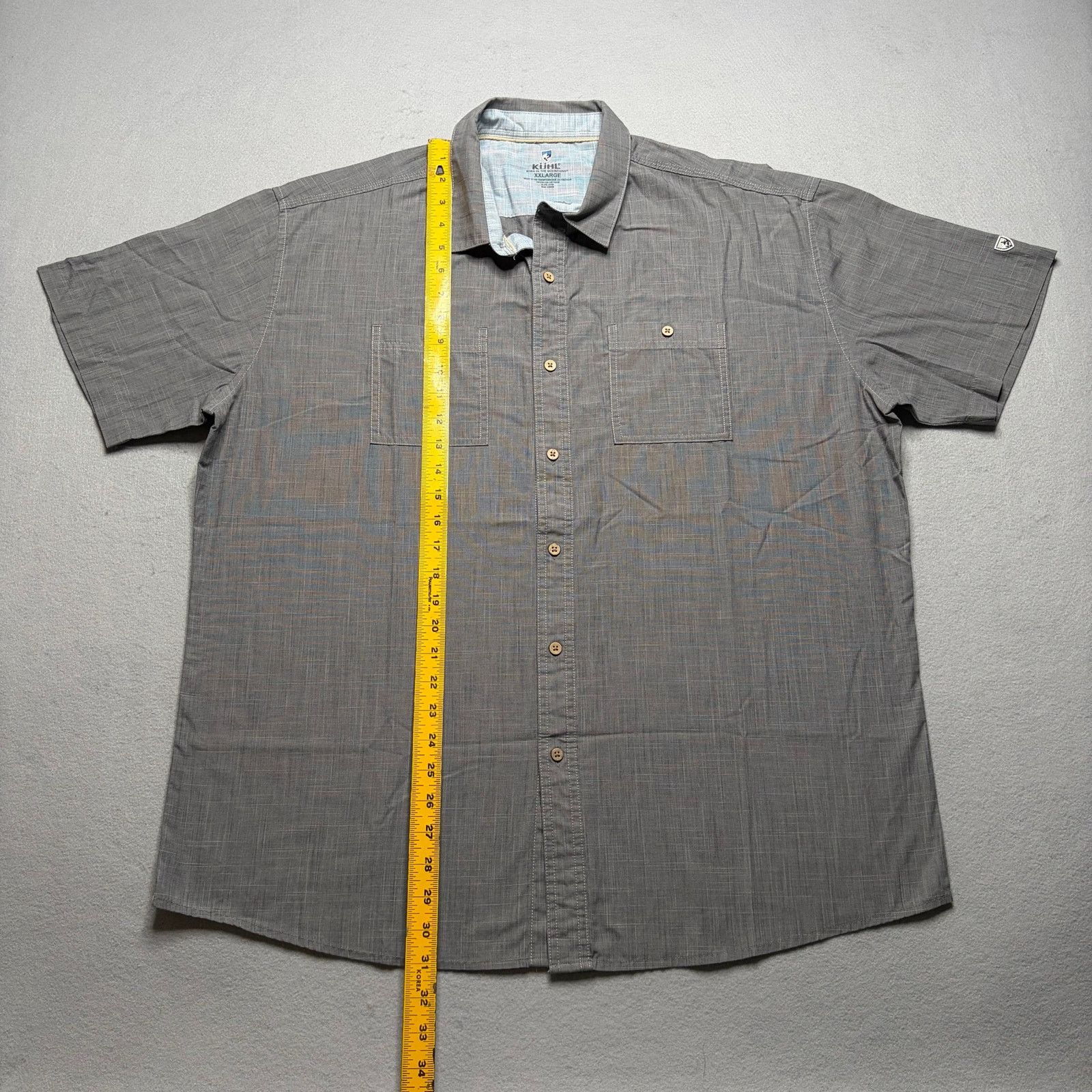 Kuhl Kuhl Button Up Shirt Men’s XL Gray Short Sleeve Outdoor Size US XL / EU 56 / 4 - 5 Thumbnail