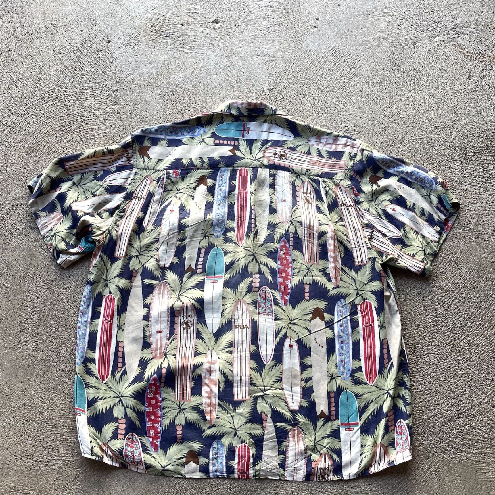 Reyn Spooner REYN SPOONER Shirt Mens Large Blue Button Up Hawaiian Beach Rayon Floral Short Sleeve Button-Front Collared Button-Up Casual Size US L / EU 52-54 / 3 - 4 Thumbnail