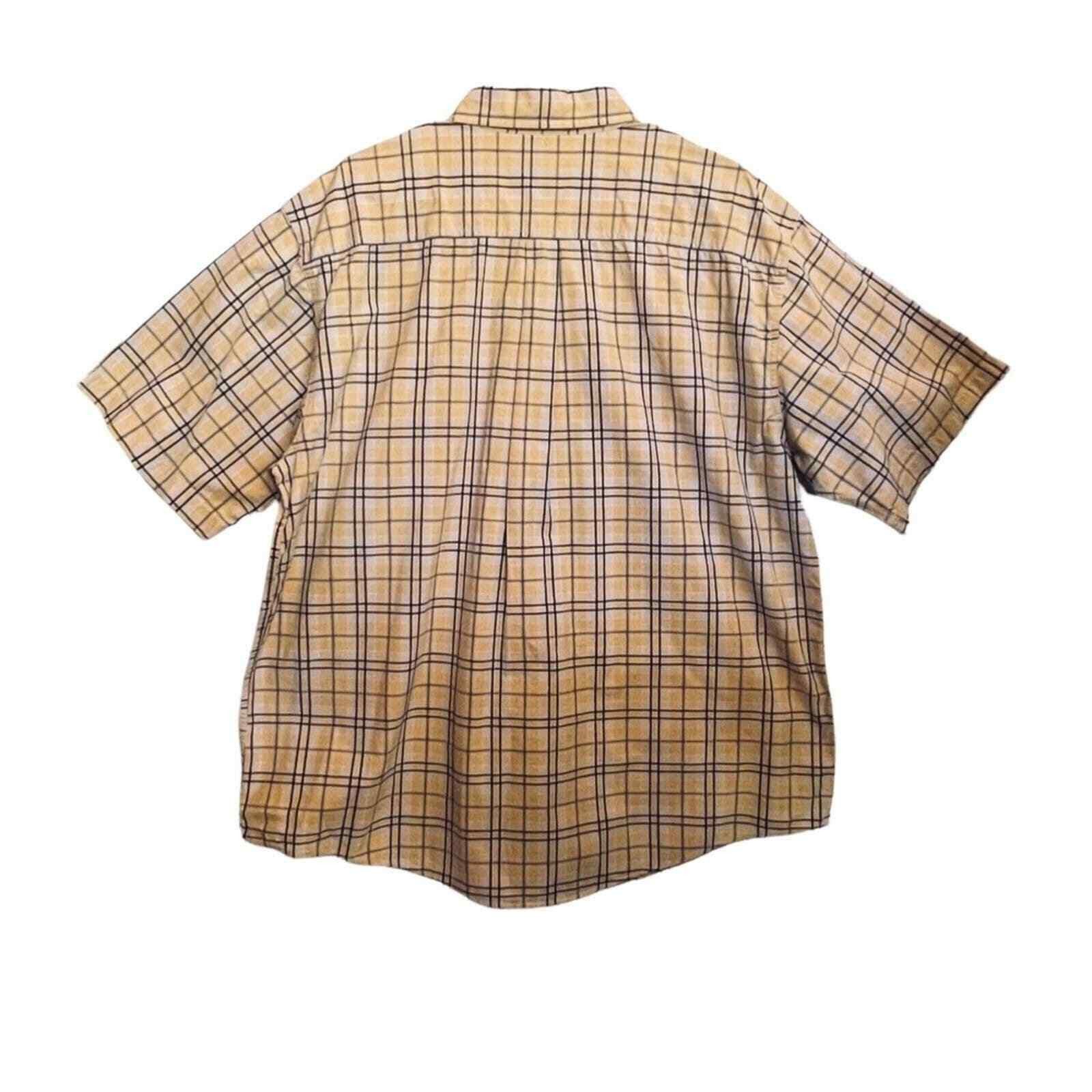 Carhartt Carhartt Mens XL Shirt Button Down Short Sleeve Yellow *FLAW Size US XL / EU 56 / 4 - 3 Thumbnail