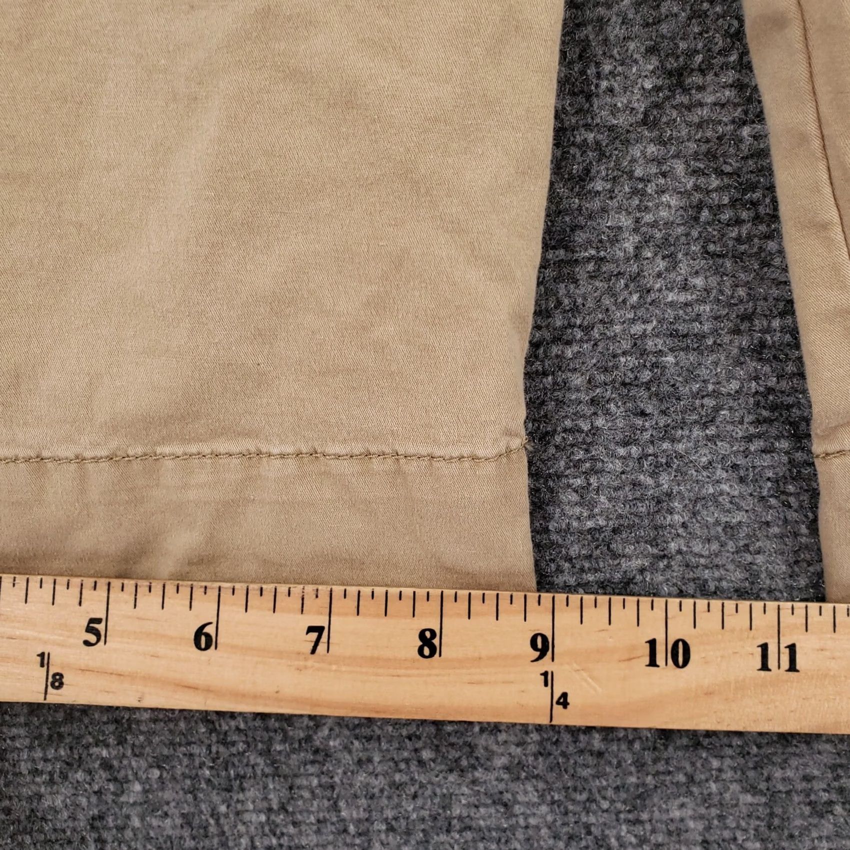 Vintage Polo Jeans Co Polo Jeans Shorts Bermuda Chino Flat Front Womens 8 Khaki Beige Cotton Twill Stretch Regular 12in Inseam Casual Womens Size 24" / US 00 / IT 34 - 3 Thumbnail