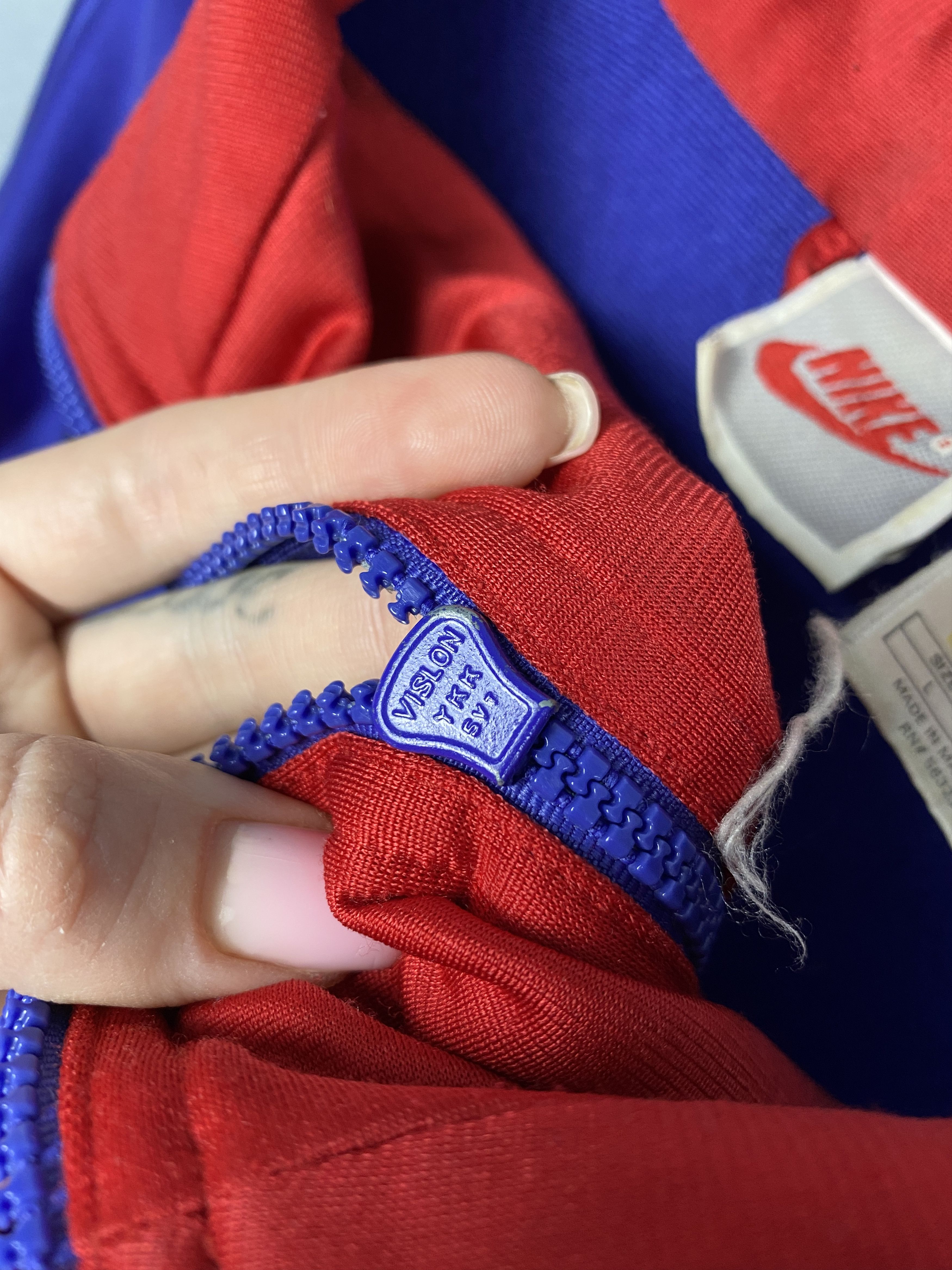 Nike × Vintage Nike 90s Vintage Mens Track Top Jacket Size US L / EU 52-54 / 3 - 6 Thumbnail