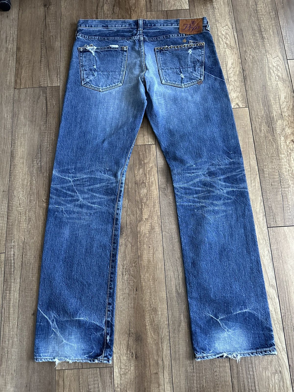 Prps PRPS Japanese Washed Denim Jeans Size US 36 / EU 52 - 6 Thumbnail