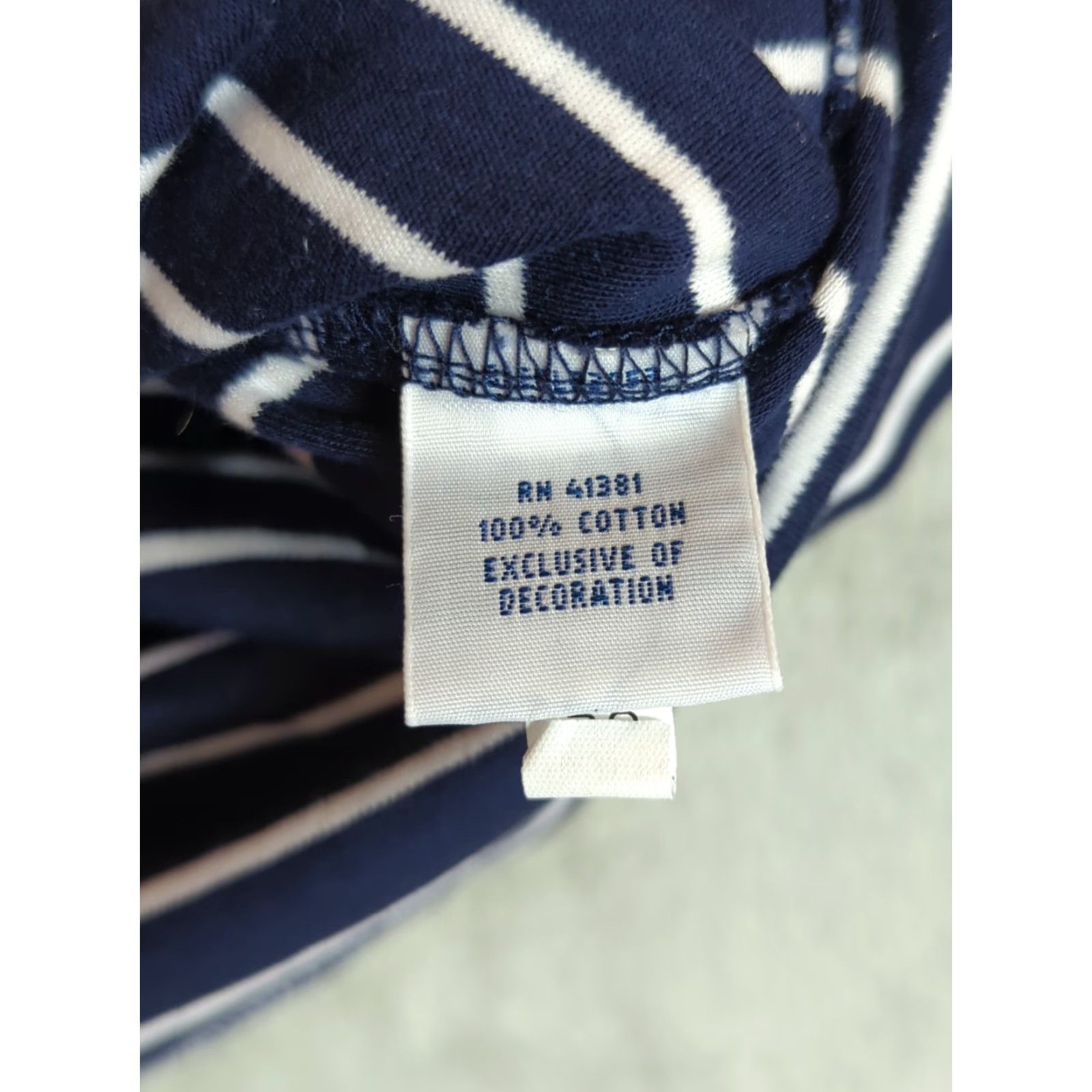 Polo Ralph Lauren Polo Ralph Lauren Polo Shirt Men’s M Navy/White Striped Short Sleeve Shirt Size US M / EU 48-50 / 2 - 4 Thumbnail