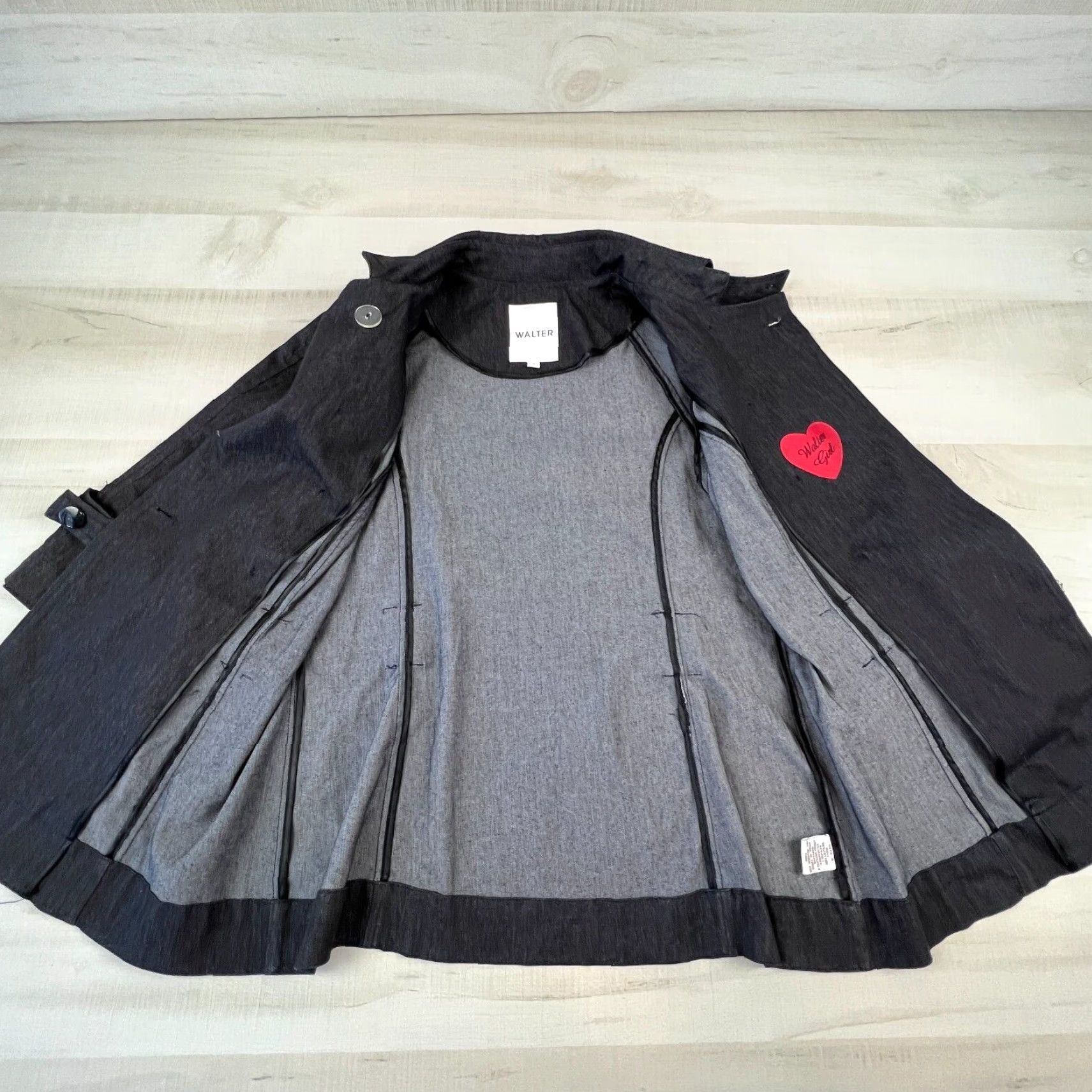 Vintage Walter Womens Shirt 4 Dark Gary Chambray Half Sleeves Button Up Top Size S / US 4 / IT 40 - 3 Thumbnail