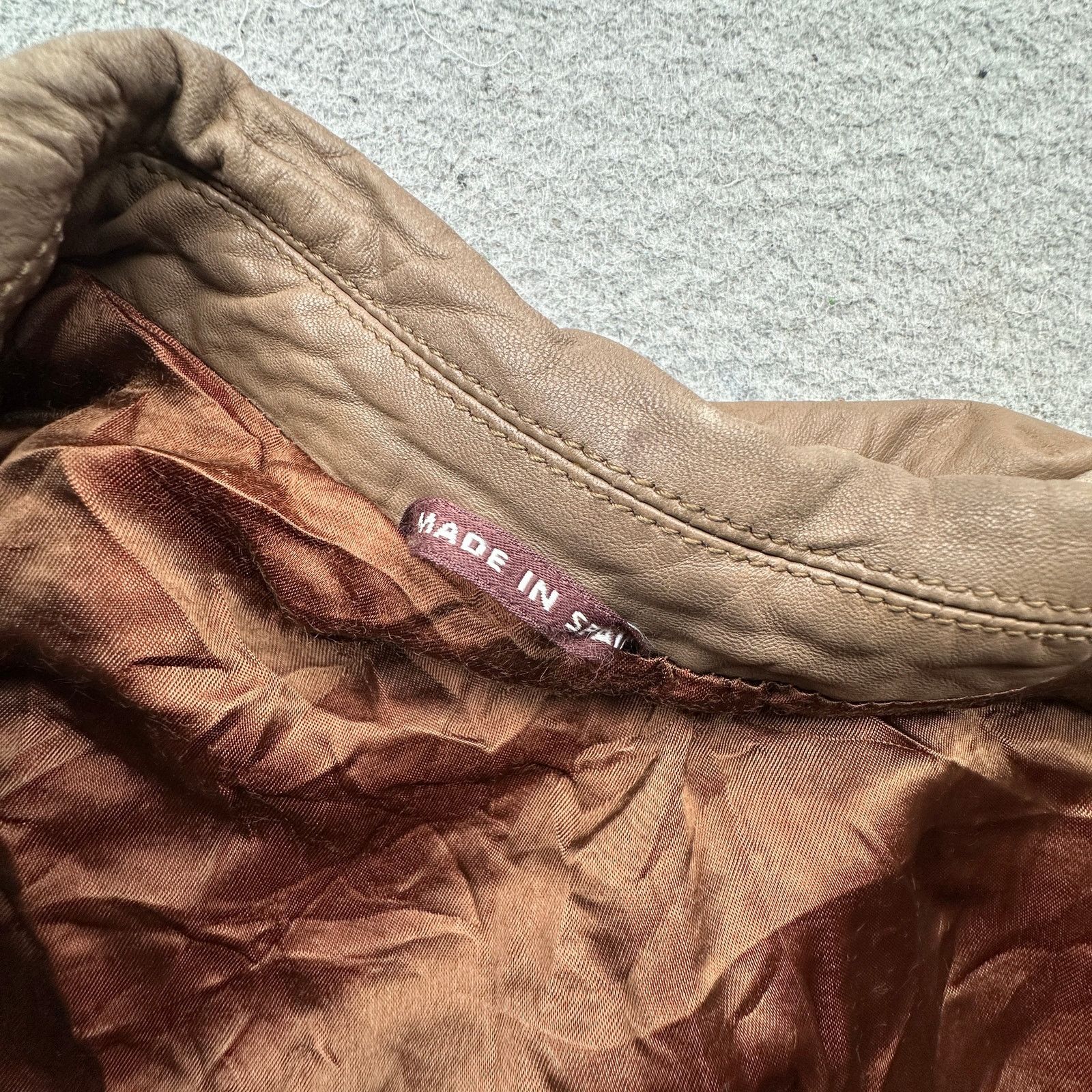 Other Vintage Cortefiel De Espana Leather Bomber Jacket 42 Large Size US L / EU 52-54 / 3 - 7 Thumbnail