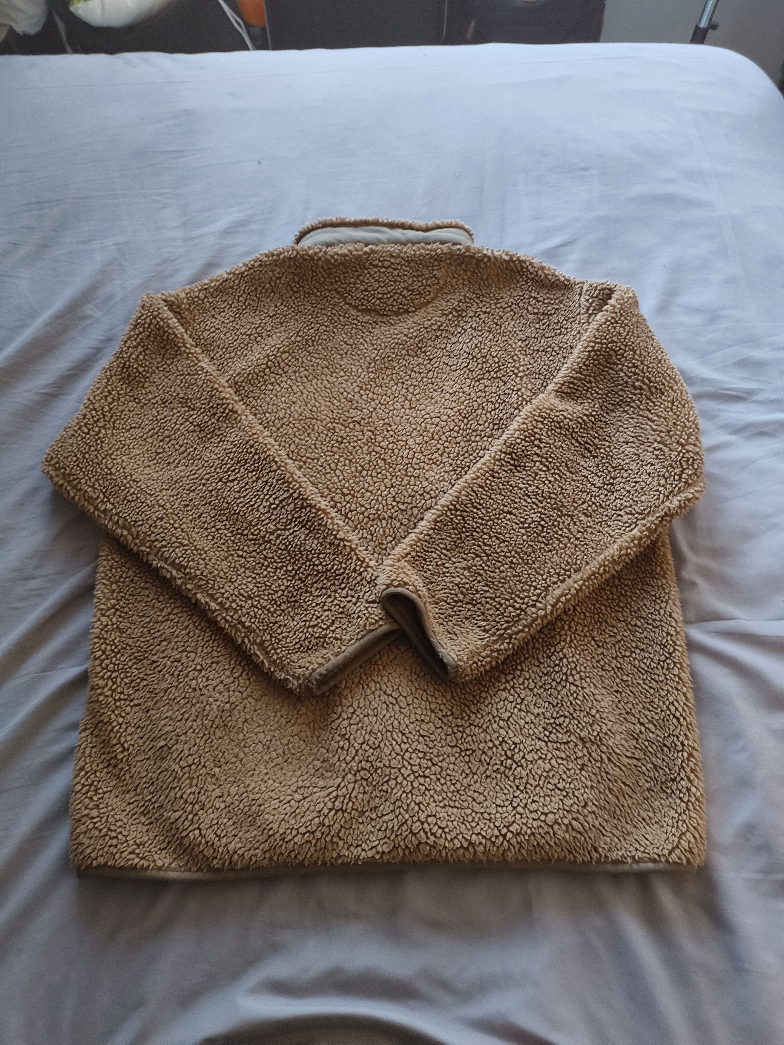 White Mountaineering Uniqlo x White Mountaineering Fleece Jacket in Camel Brown Size US L / EU 52-54 / 3 - 3 Thumbnail
