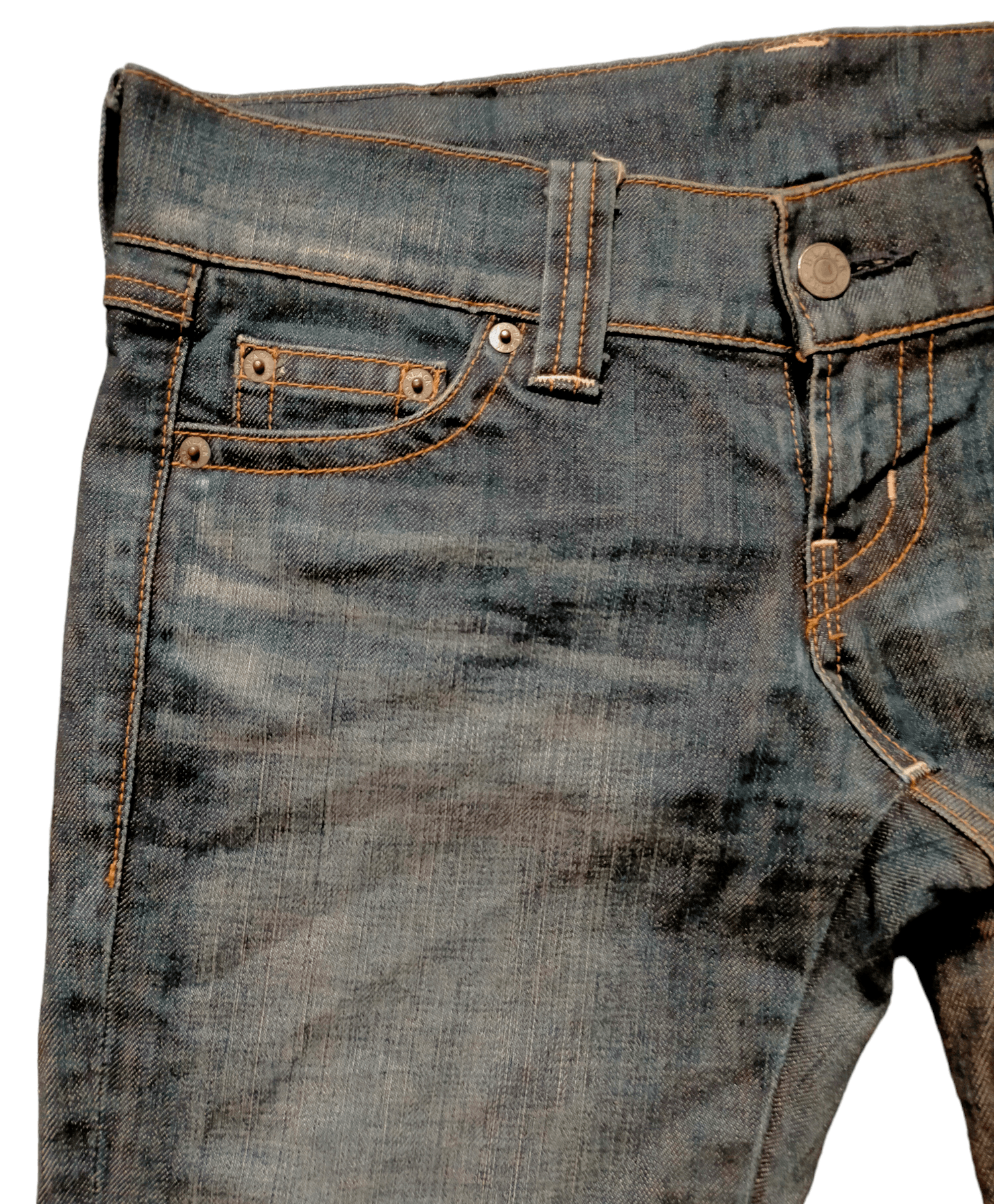 Japanese Brand Flare Jeans Black by Moussy Low Rise Boot cut Size 30" / US 8 / IT 44 - 4 Thumbnail