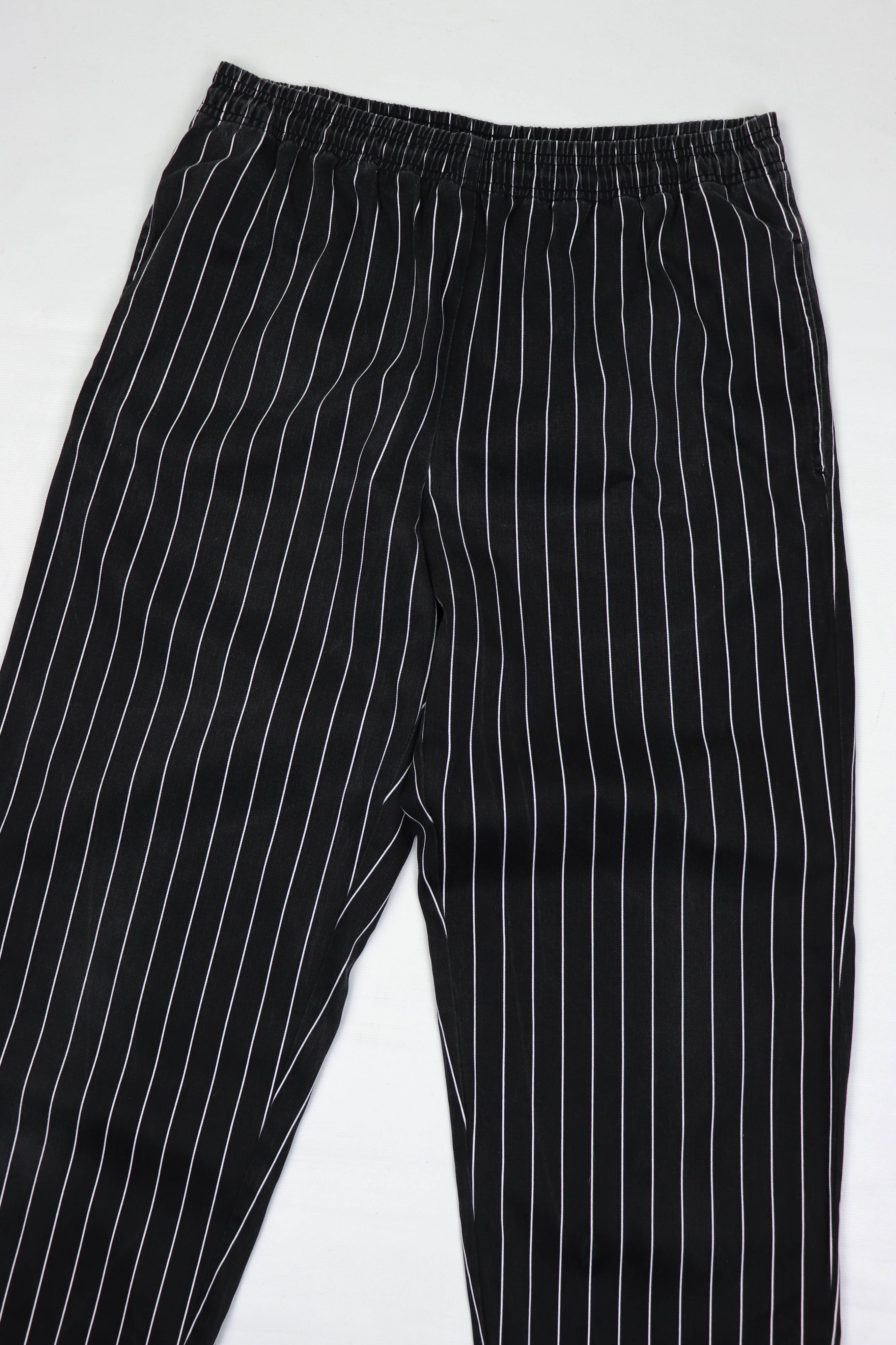 Other Vintage Lutteurs Striped Black Workers Chore Pants Size US 32 / EU 48 - 3 Thumbnail