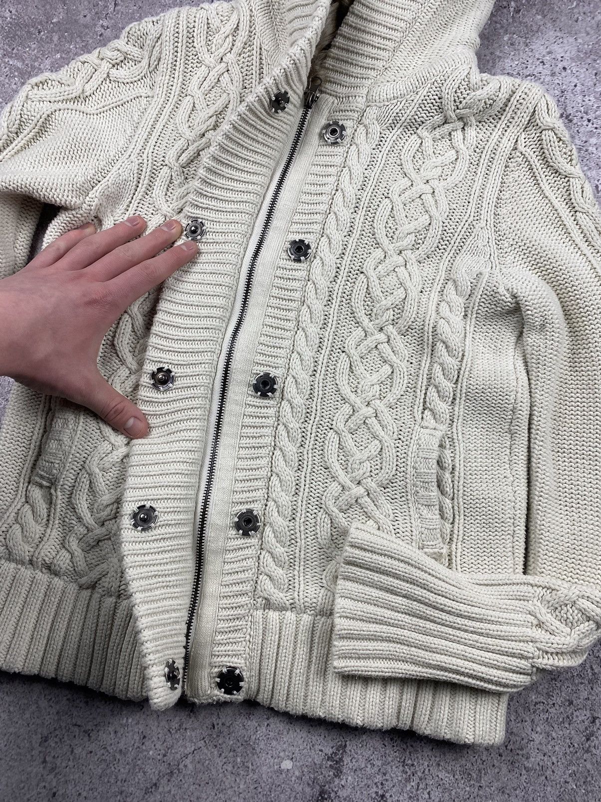 Vintage Fur Foxy Knitted Hooded Ifsixwasnine Lgb style