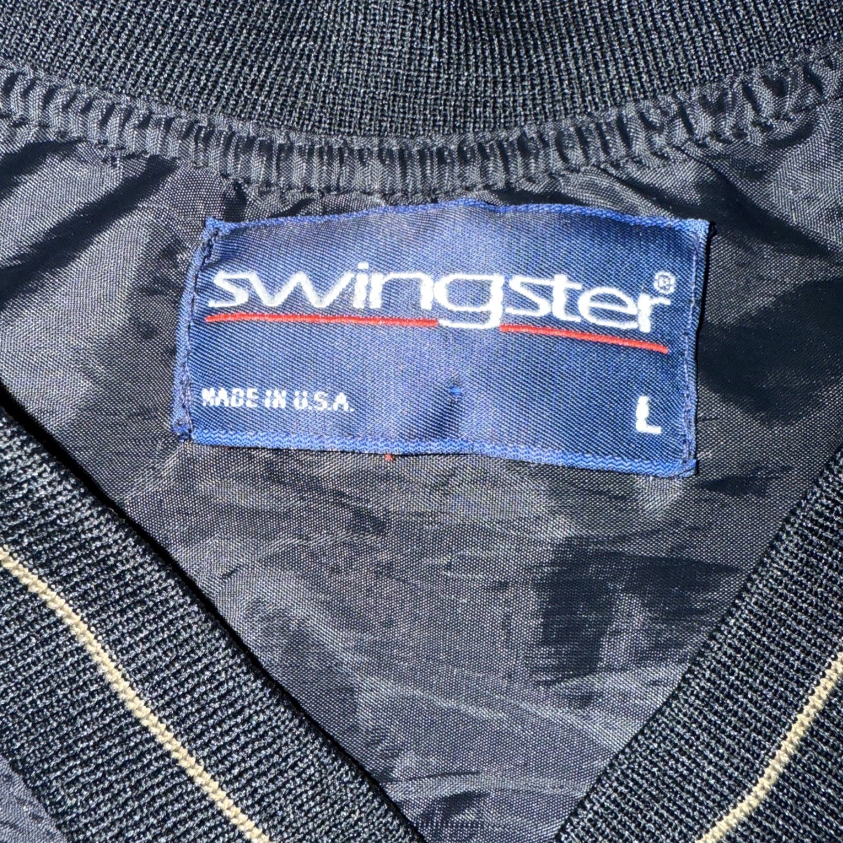 Vintage VINTAGE Swingster Windshirt Windbreaker Black L Embroidered Chevy Trucks Mens Size US L / EU 52-54 / 3 - 3 Thumbnail