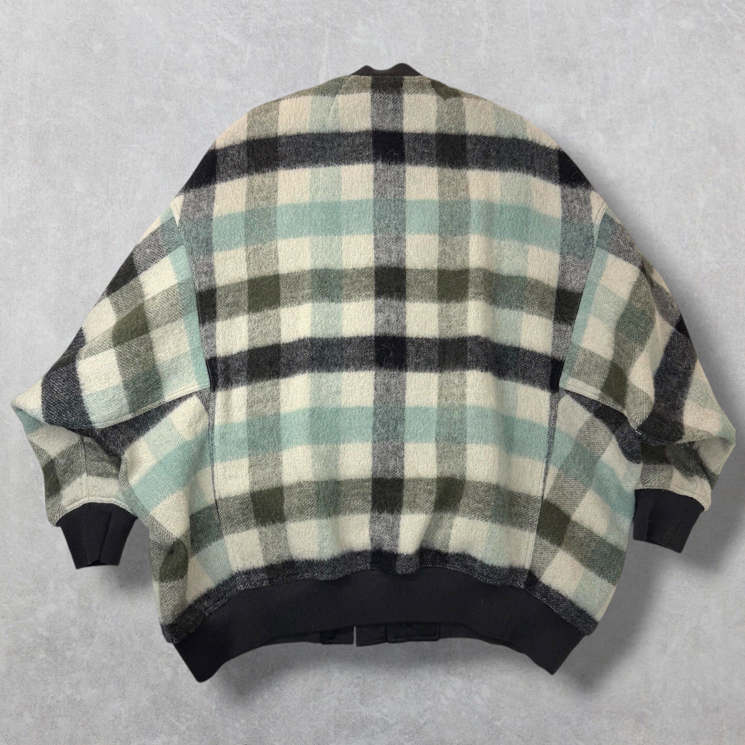 Rick Owens Rick Owens Jumbo Peter Flight Pearl Plaid Jacket 44 (XL) Size US XL / EU 56 / 4 - 2 Thumbnail