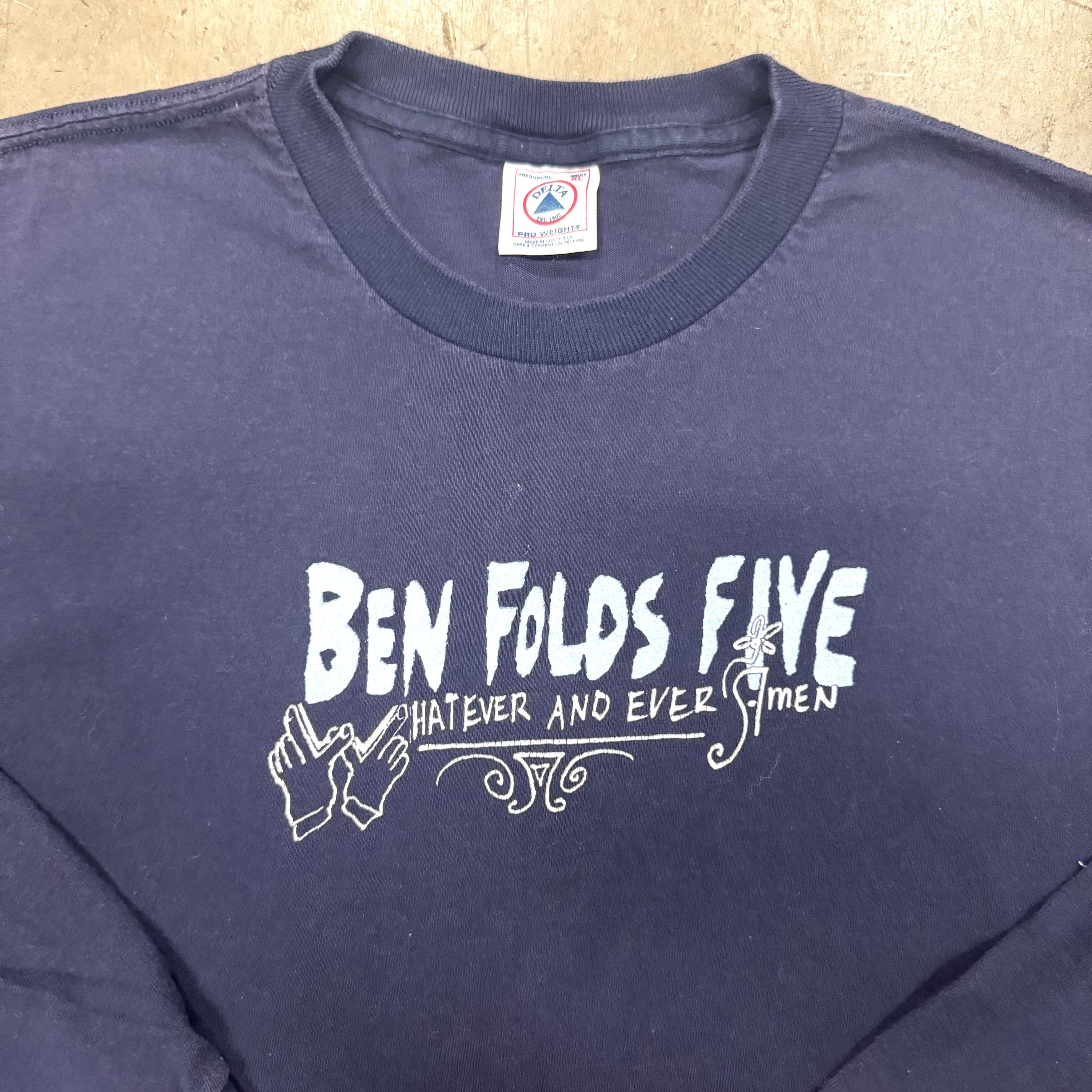 Band Tees × Vintage VTG 90s Ben Folds Five Whatever and Ever Amen Band T Shirt Size US XL / EU 56 / 4 - 2 Thumbnail