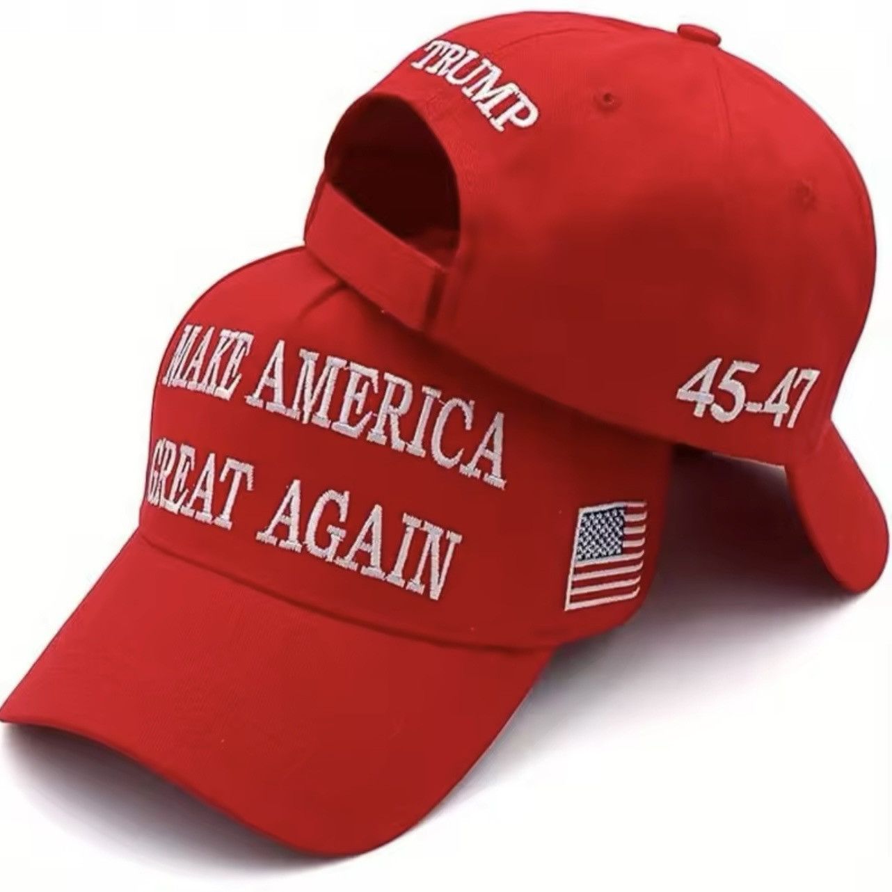 Designer Make American Great Again Embroidery Baseball Caps Adjustabl Size ONE SIZE - 2 Thumbnail