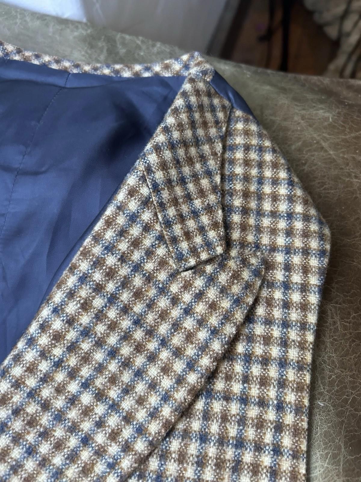 Suitsupply Suitsupply Vest Wool-Cashmere Carlo Barbera Check 2 breasted Size US M / EU 48-50 / 2 - 6 Thumbnail