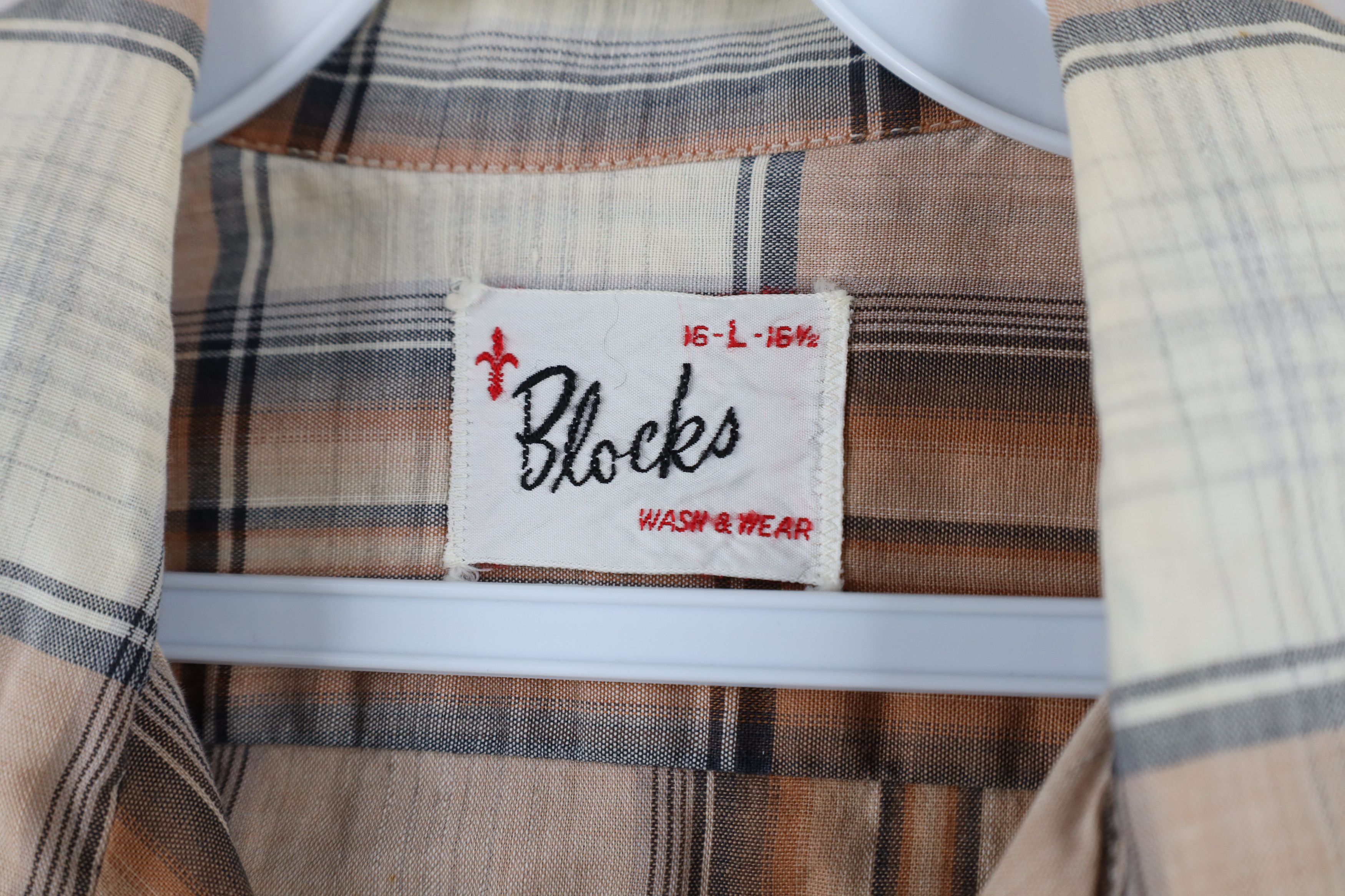 Vintage Vintage 50s 60s Streetwear Camp Collar Button Shirt Plaid Size US L / EU 52-54 / 3 - 8 Thumbnail