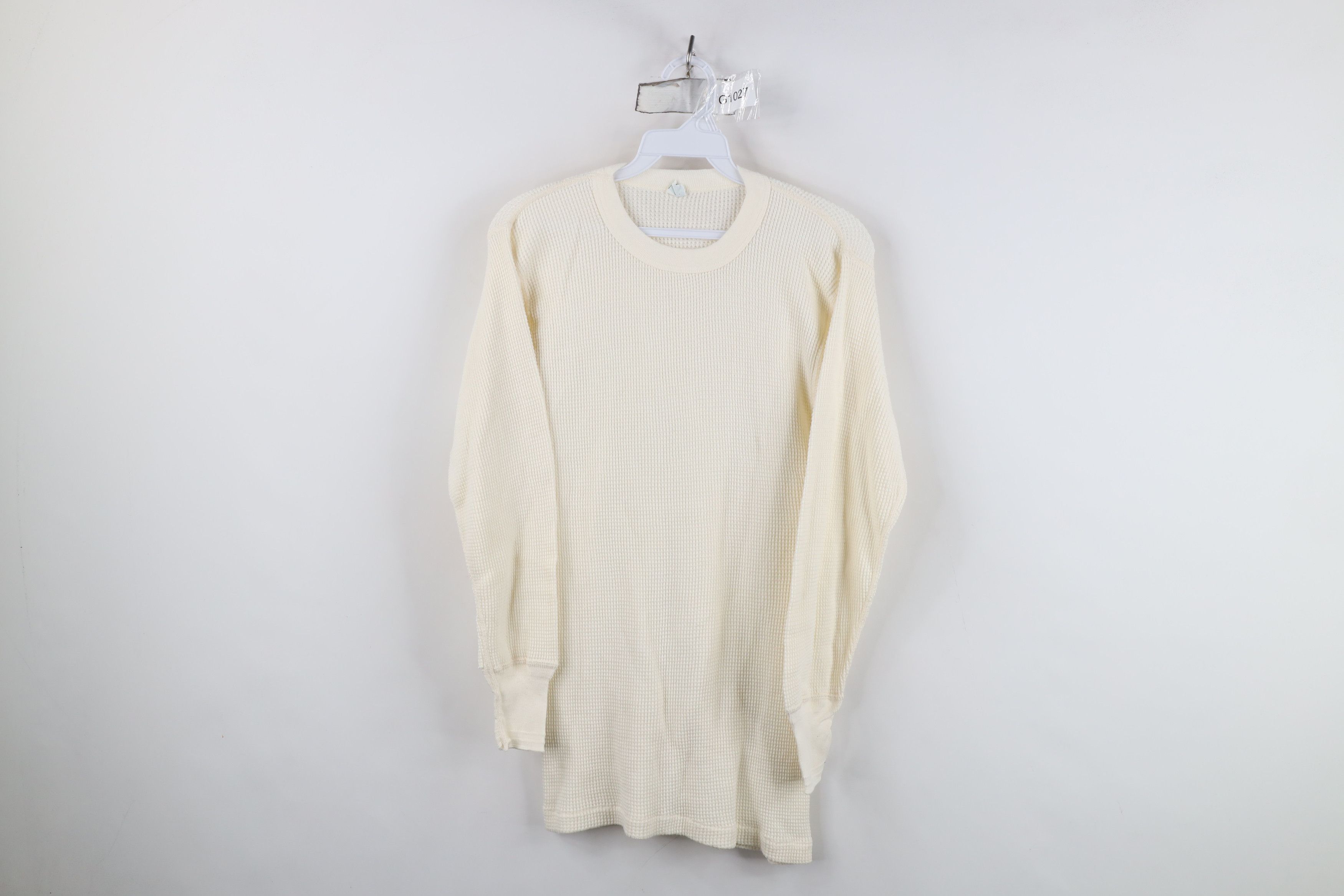 Vintage Vintage 40s 50s Pilgrim Waffle Knit Long Sleeve T-Shirt USA Size US L / EU 52-54 / 3 - 1 Thumbnail