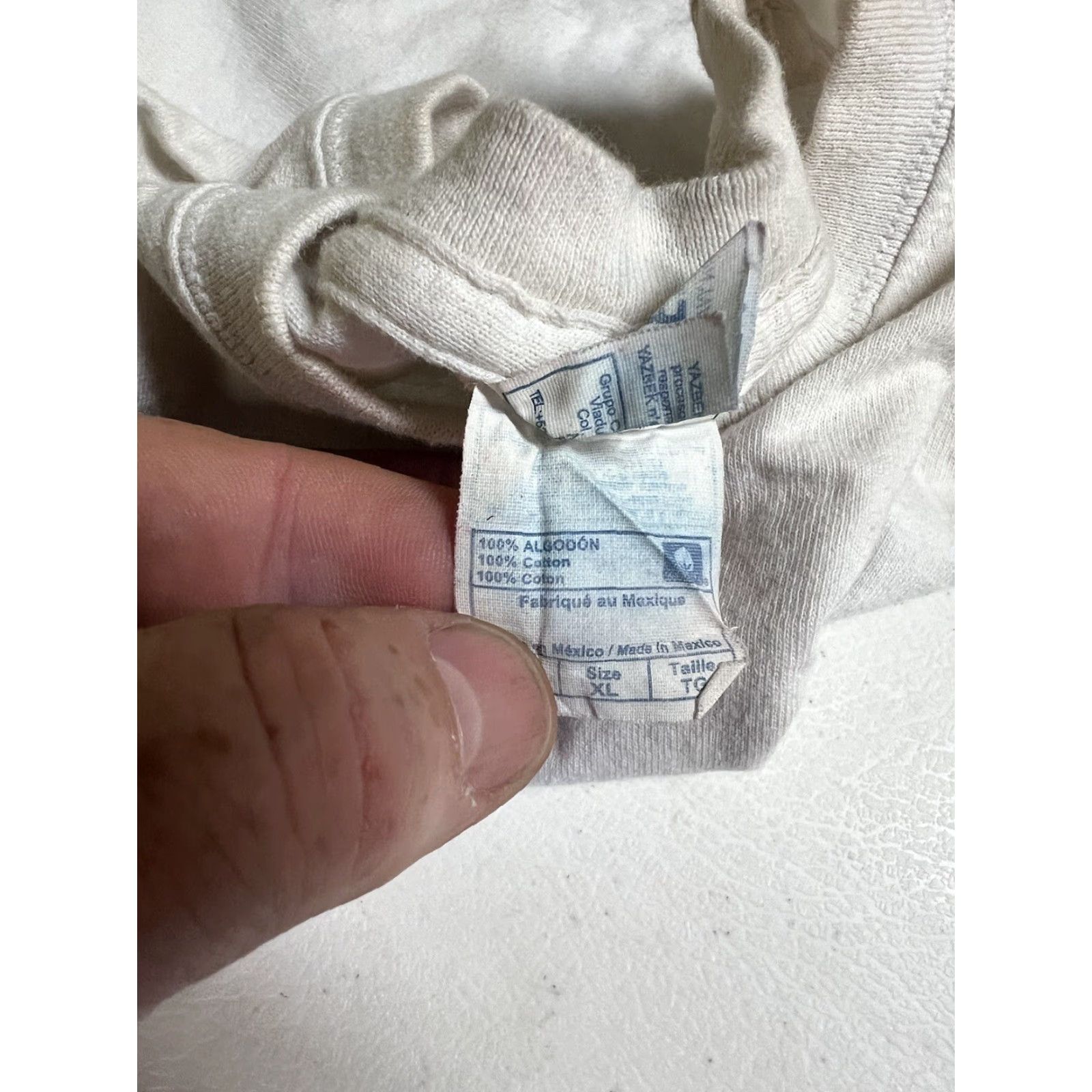 AQUA VINTAGE Yazbek T-Shirt Short Sleeve XL White Cotton Men Aqua Safari Palace Reef Cozumel Mexico Size US XL / EU 56 / 4 - 3 Thumbnail