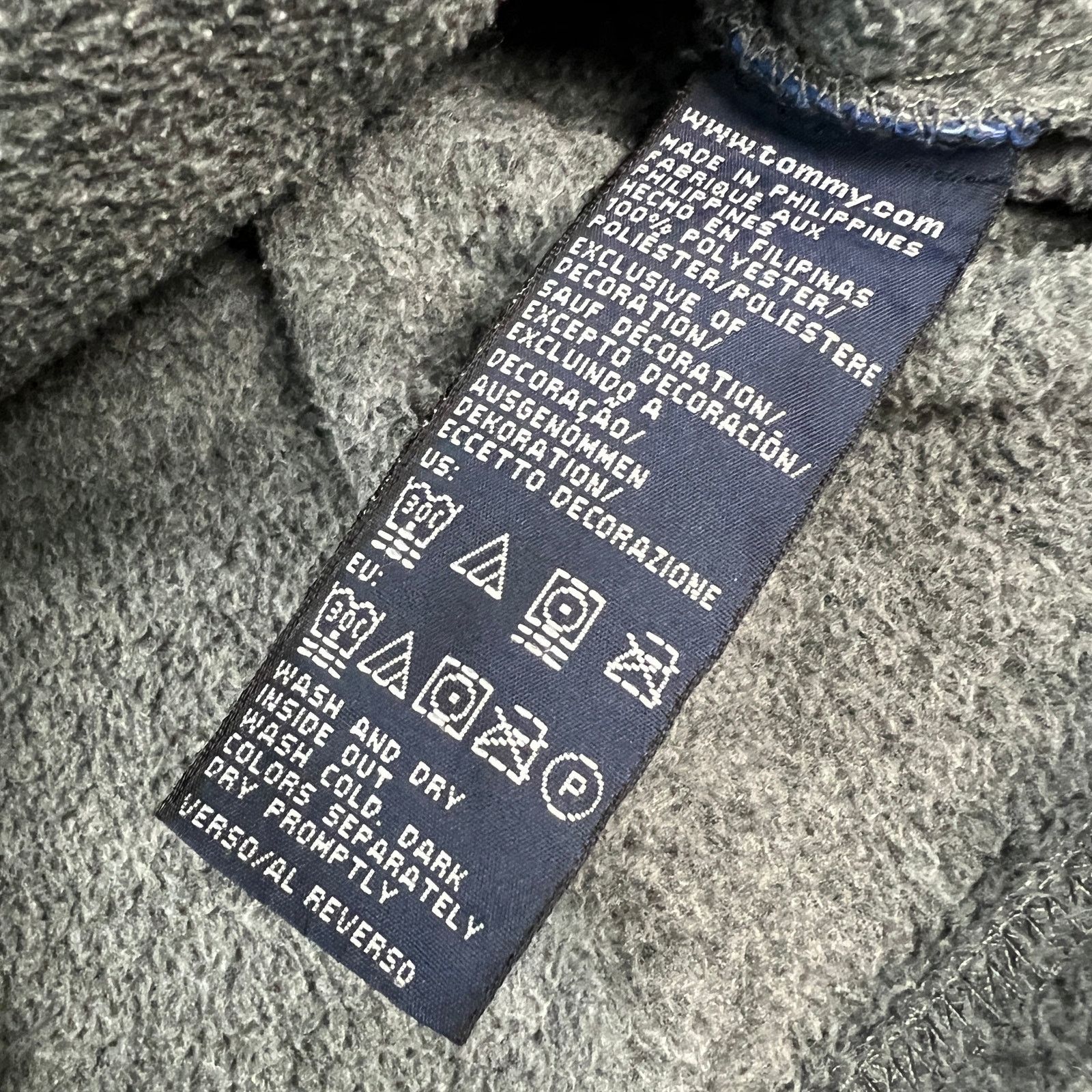 Tommy Hilfiger × Vintage Vintage Tommy Hilfiger Fleece Flag Pullover 1/4 Zip Jacket Size US M / EU 48-50 / 2 - 8 Thumbnail