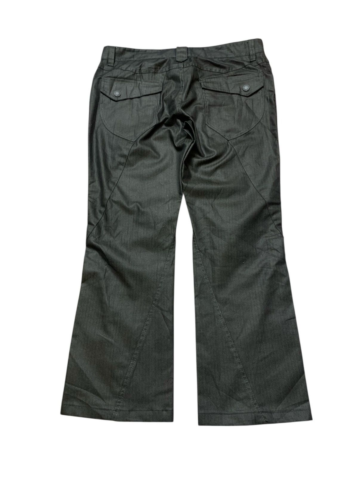 Tornado Mart 2000 Male & Co Flare Apocalypse Metallic Black Pants Size US 34 / EU 50 - 2 Thumbnail