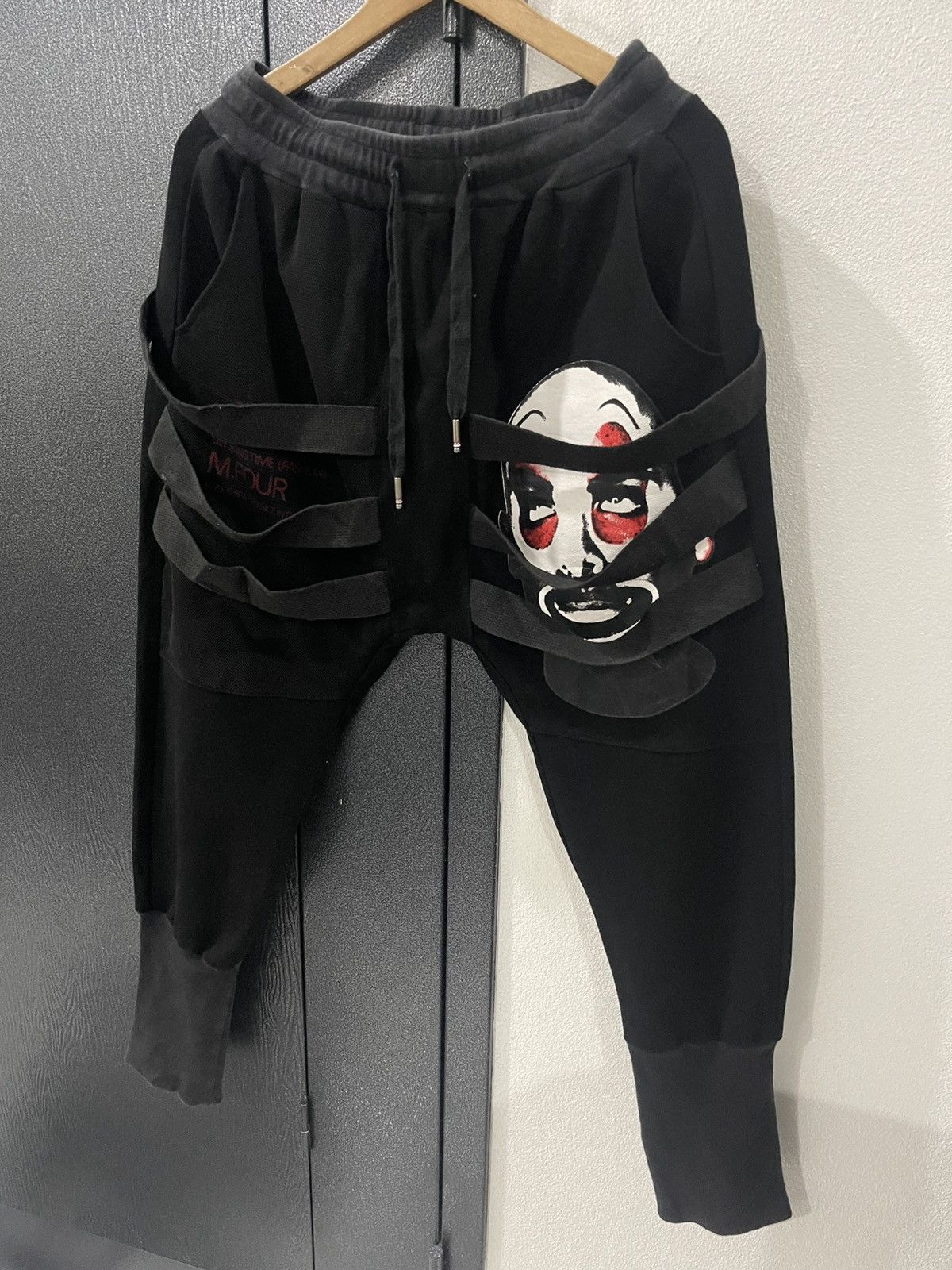 Seditionaries Smoking Time Bondage Skull Jogger Pants Size US 29 - 2 Thumbnail