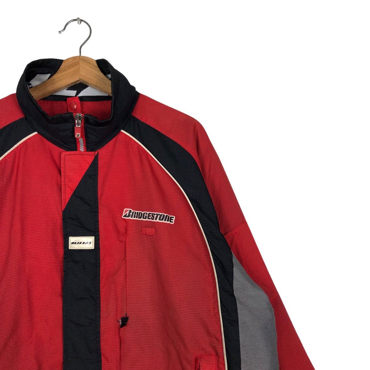 Japanese Brand 🔥Vintage Racing Bomber Jacket Blizzak Bridgestone Big Logo Size US L / EU 52-54 / 3 - 6 Thumbnail