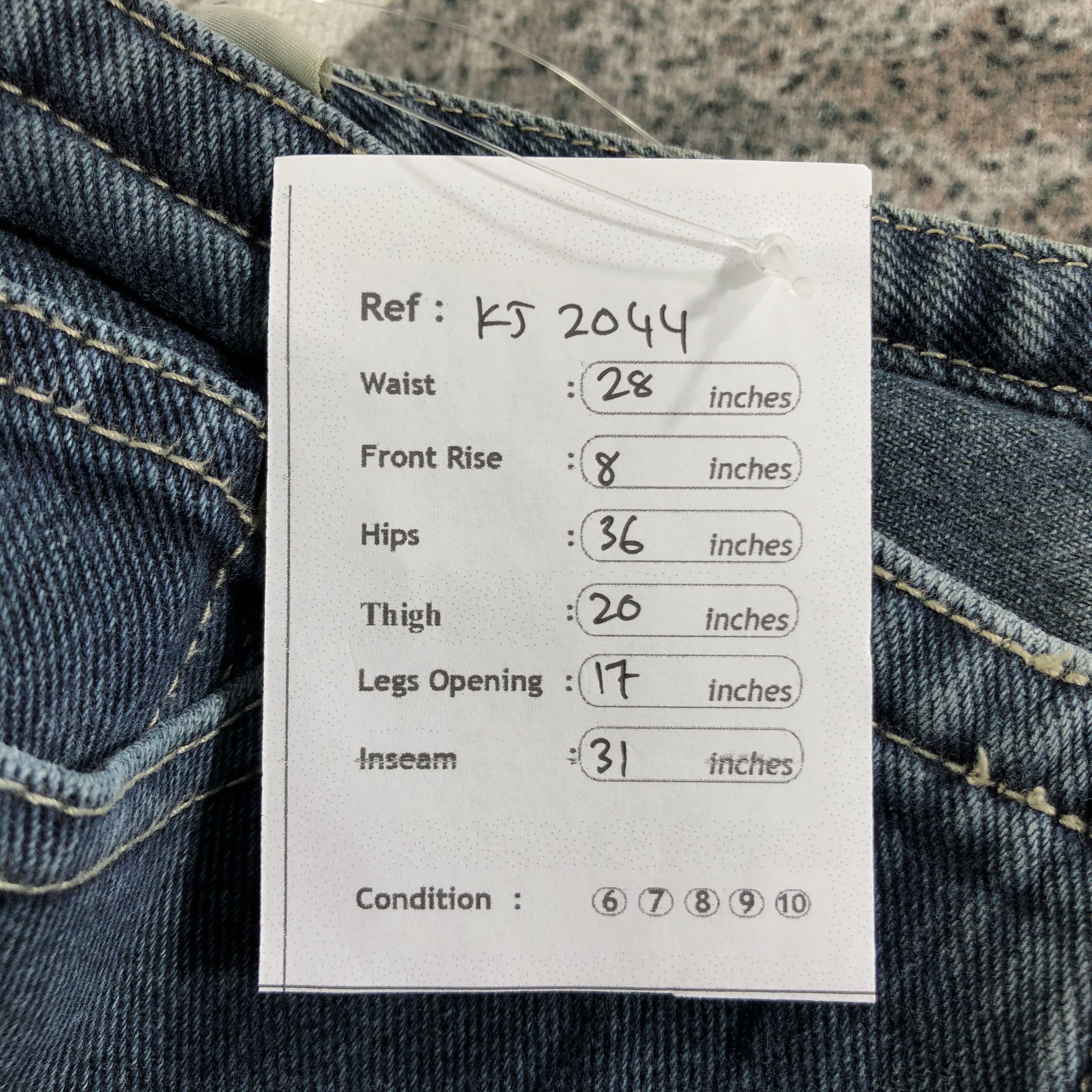 Japanese Brand Vintage Japanese Brand Flared Jeans KJ2044 Size 26" / US 2 / IT 38 - 9 Thumbnail