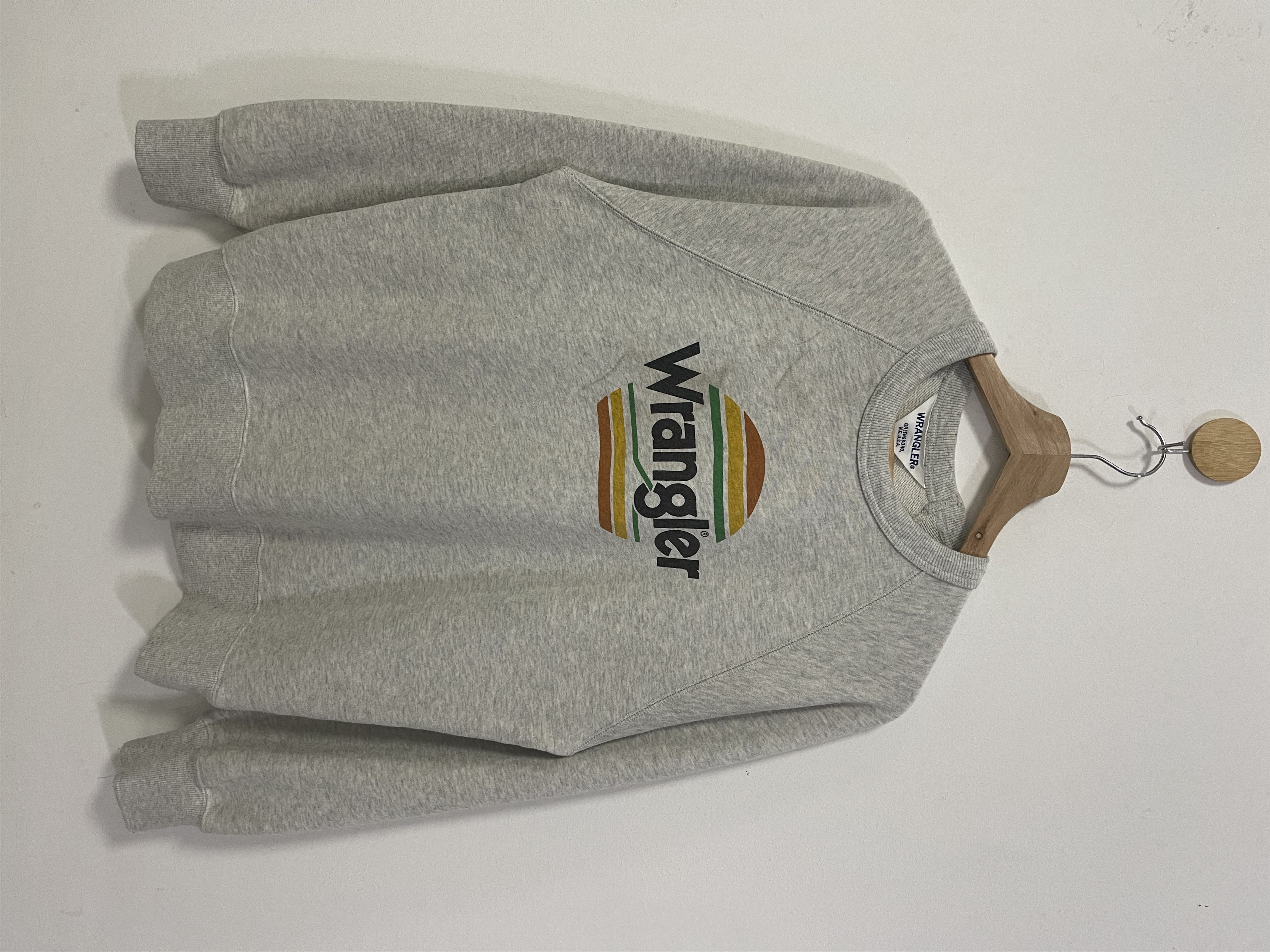 Vintage × Wrangler Vintage Wrangler Spellout Printed Logo Crewneck Sweatshirt Size US S / EU 44-46 / 1 - 1 Thumbnail
