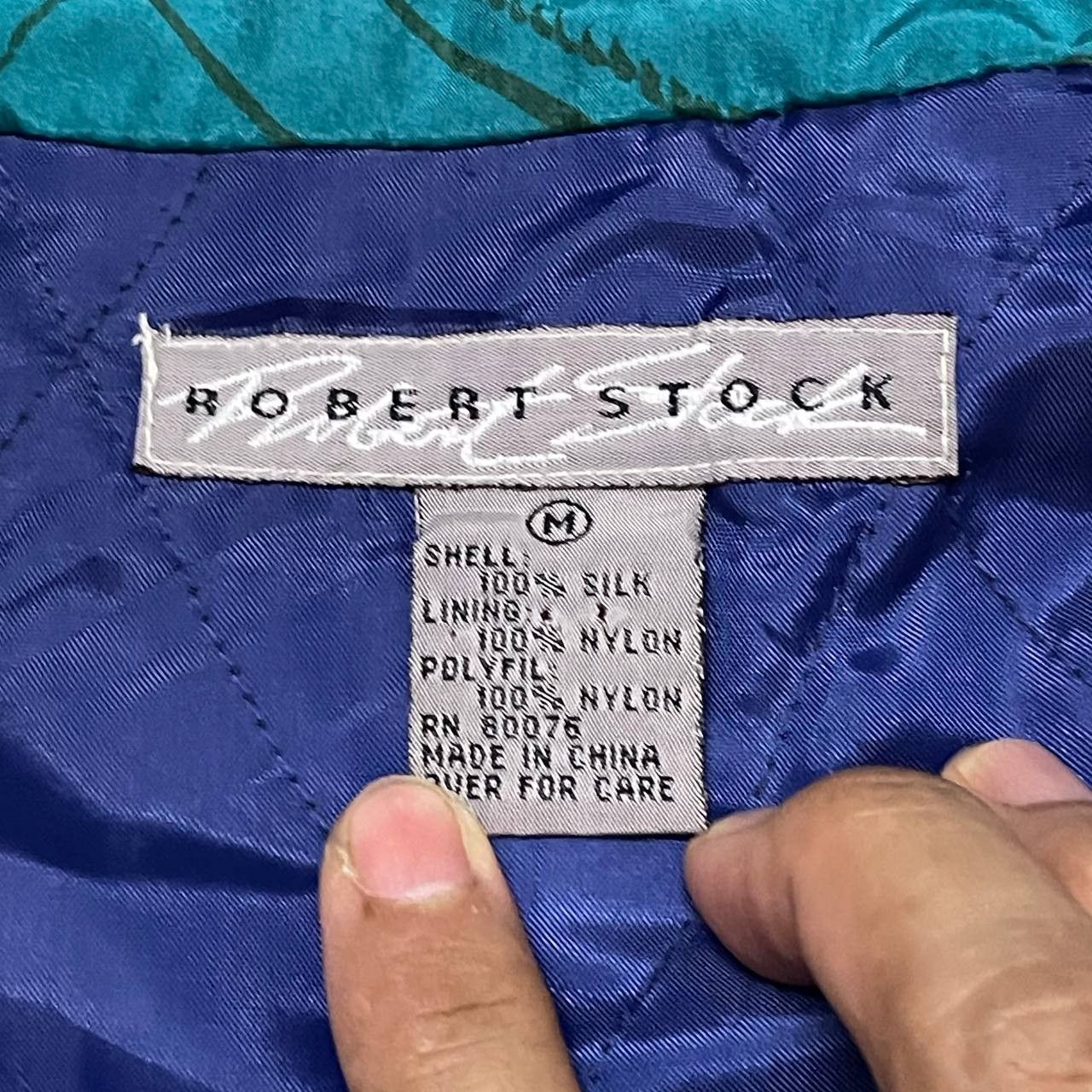 Robert Stock Vintage Robert Stock Silk 100% Bomber Jacket Size US M / EU 48-50 / 2 - 6 Thumbnail