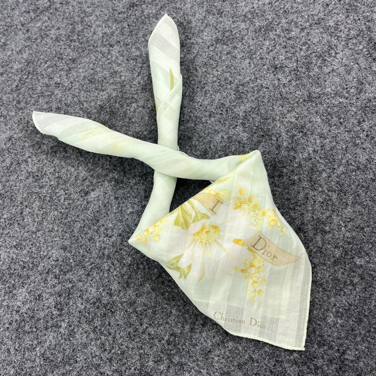 Vintage Christian Dior Handkerchief / Bandana / Neckerchief B725 Size ONE SIZE - 8 Thumbnail