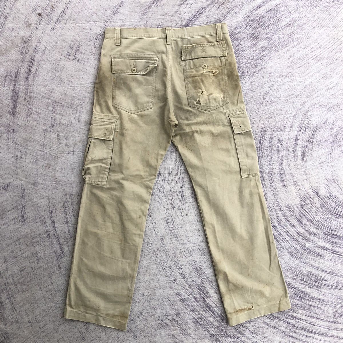 Japanese Brand × Oshkosh × Vintage Faded Cargo Pants OshKosh With 6 Pocket Size US 33 - 10 Thumbnail