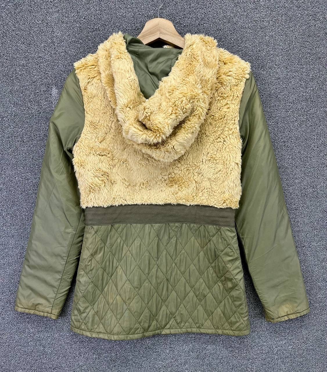 Vintage Diesel Hooded Fleece Quilted Jacket